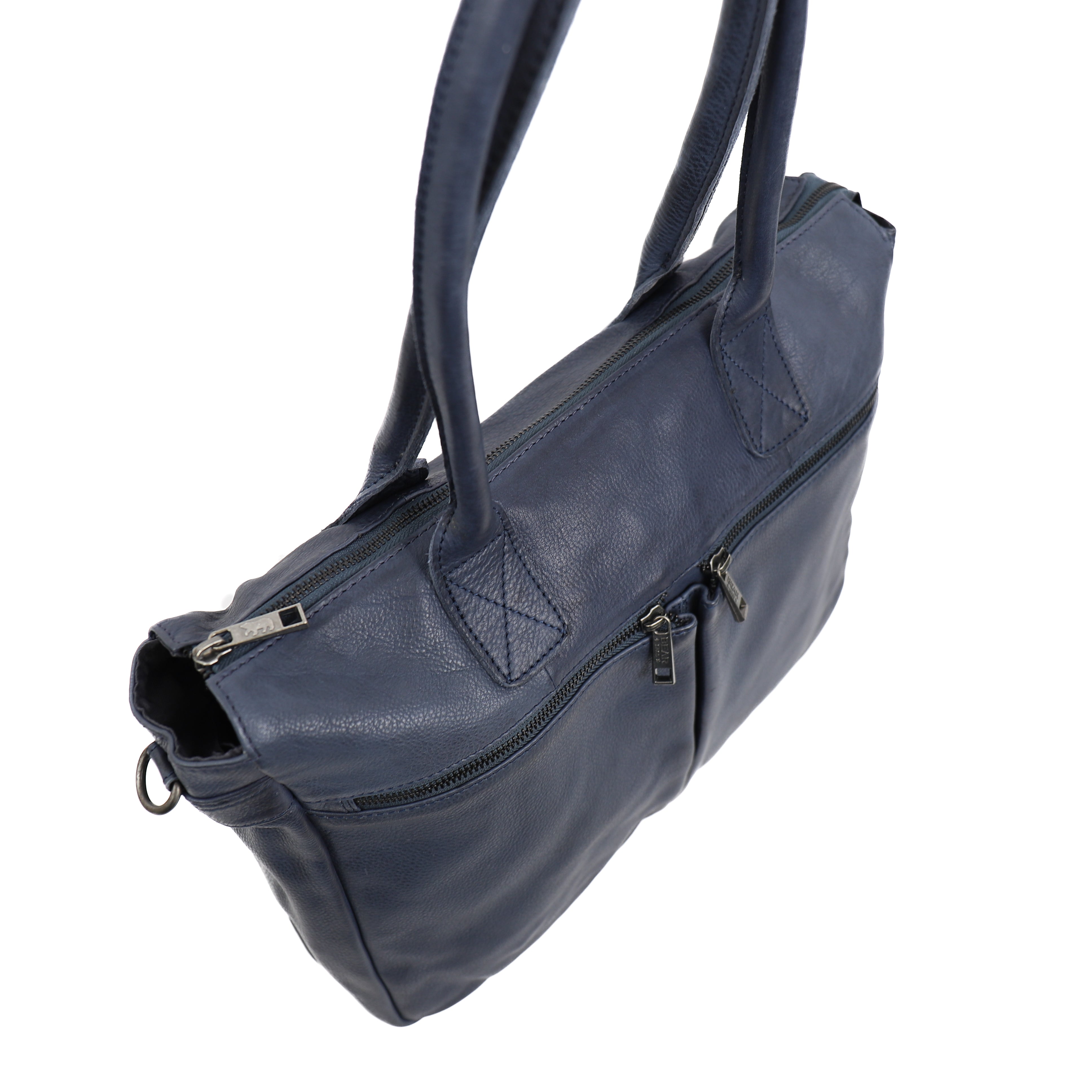 Hand/shoulder bag 'Binni' cognac - CP 1657