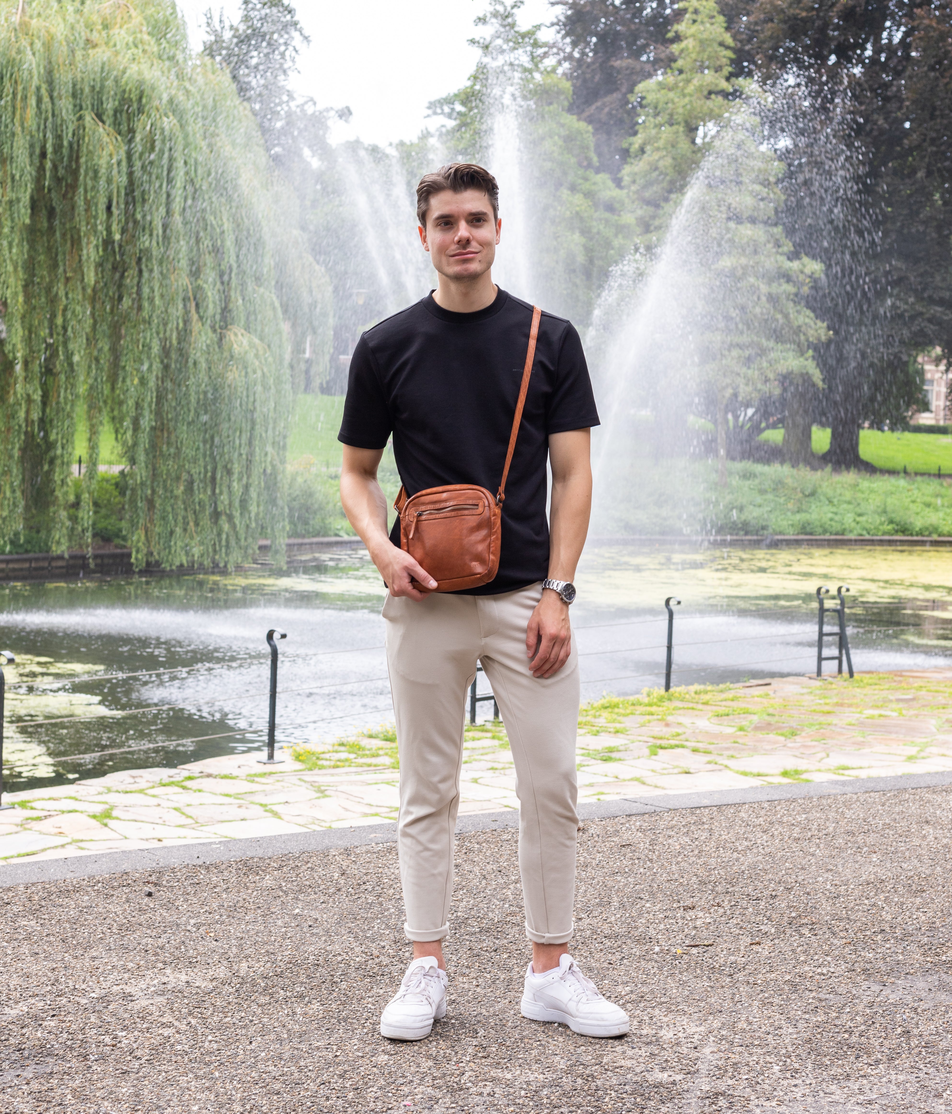 Shoulder bag 'Ray' red