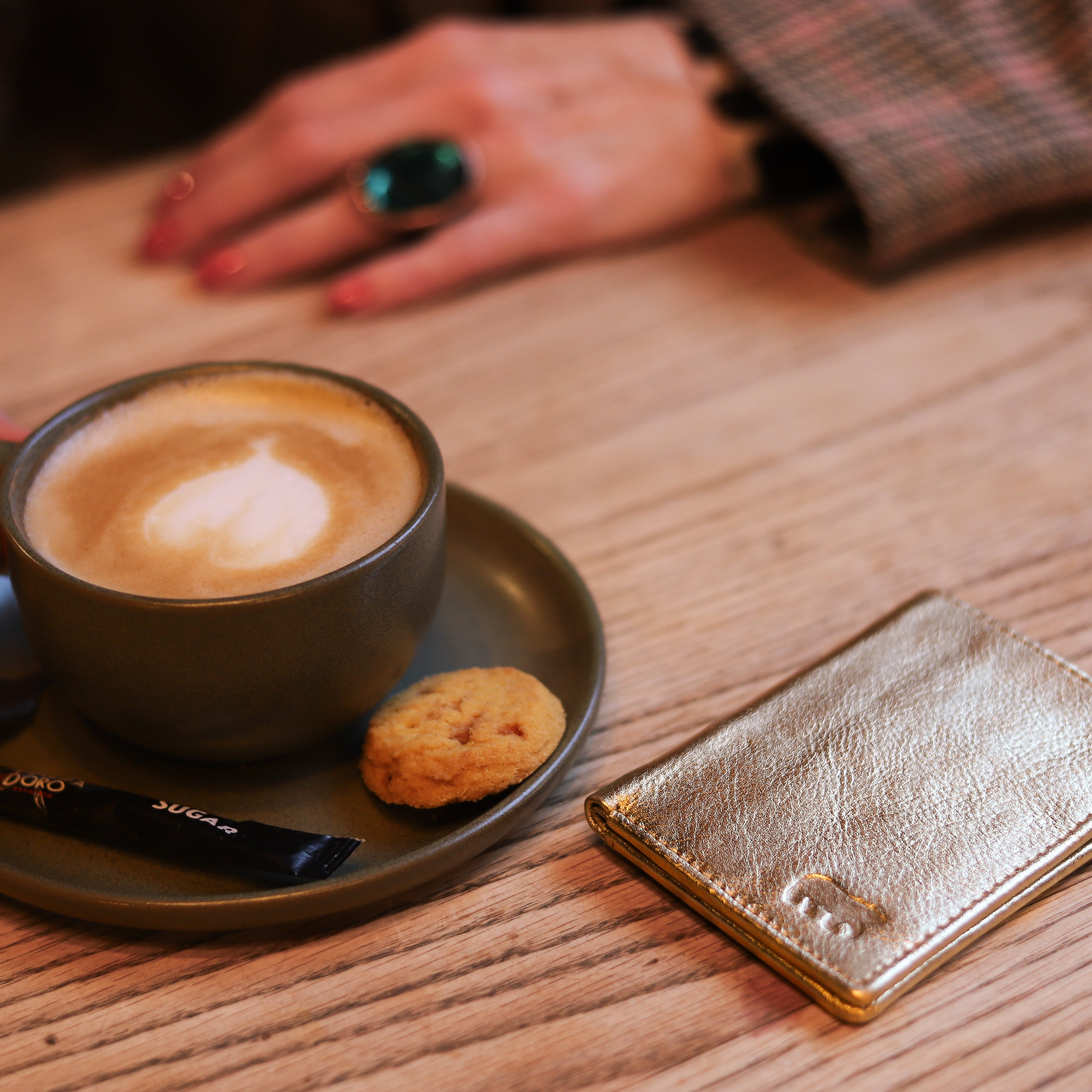 Card holder 'Cas' green