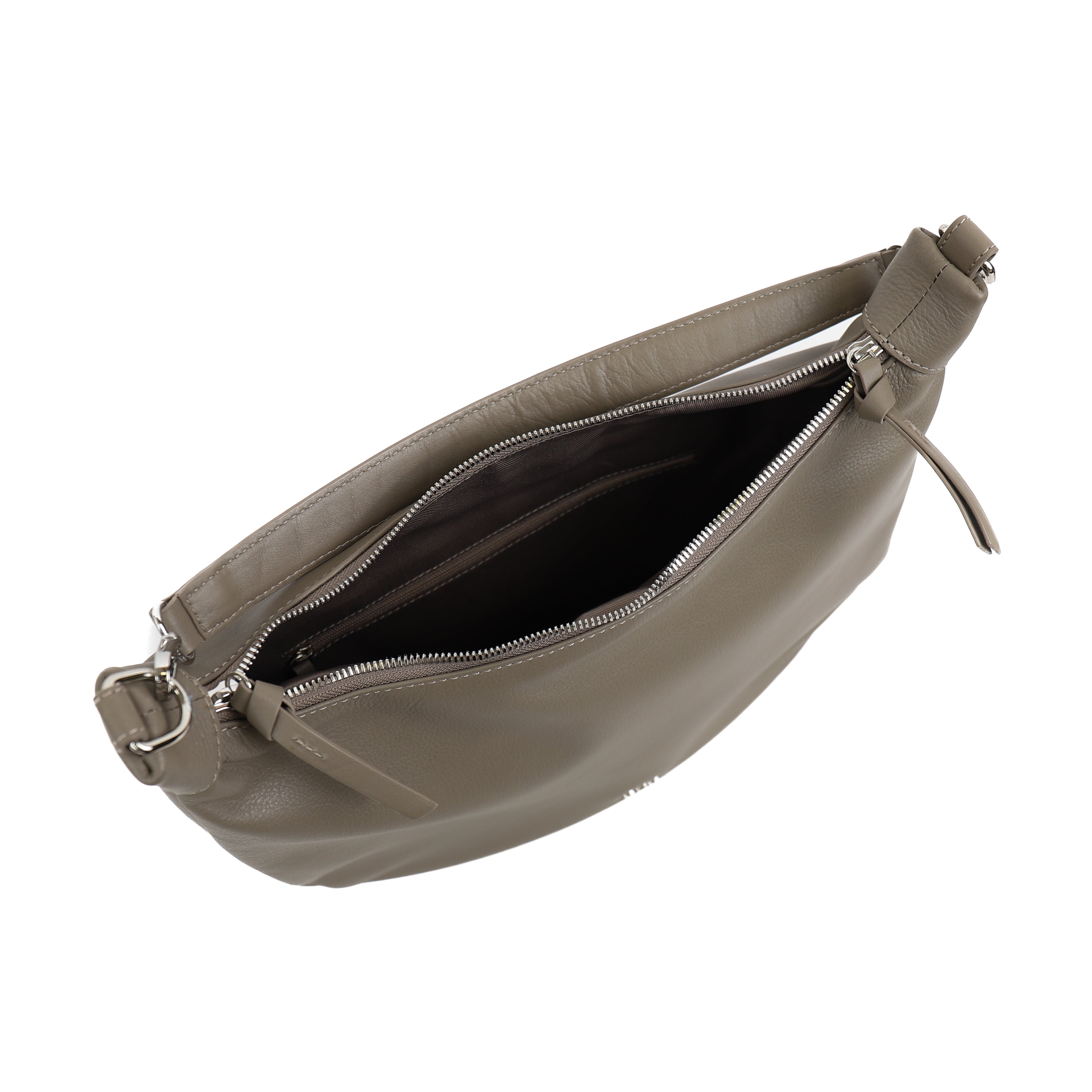 Hand/shoulder bag 'Lonny' Silver Mink