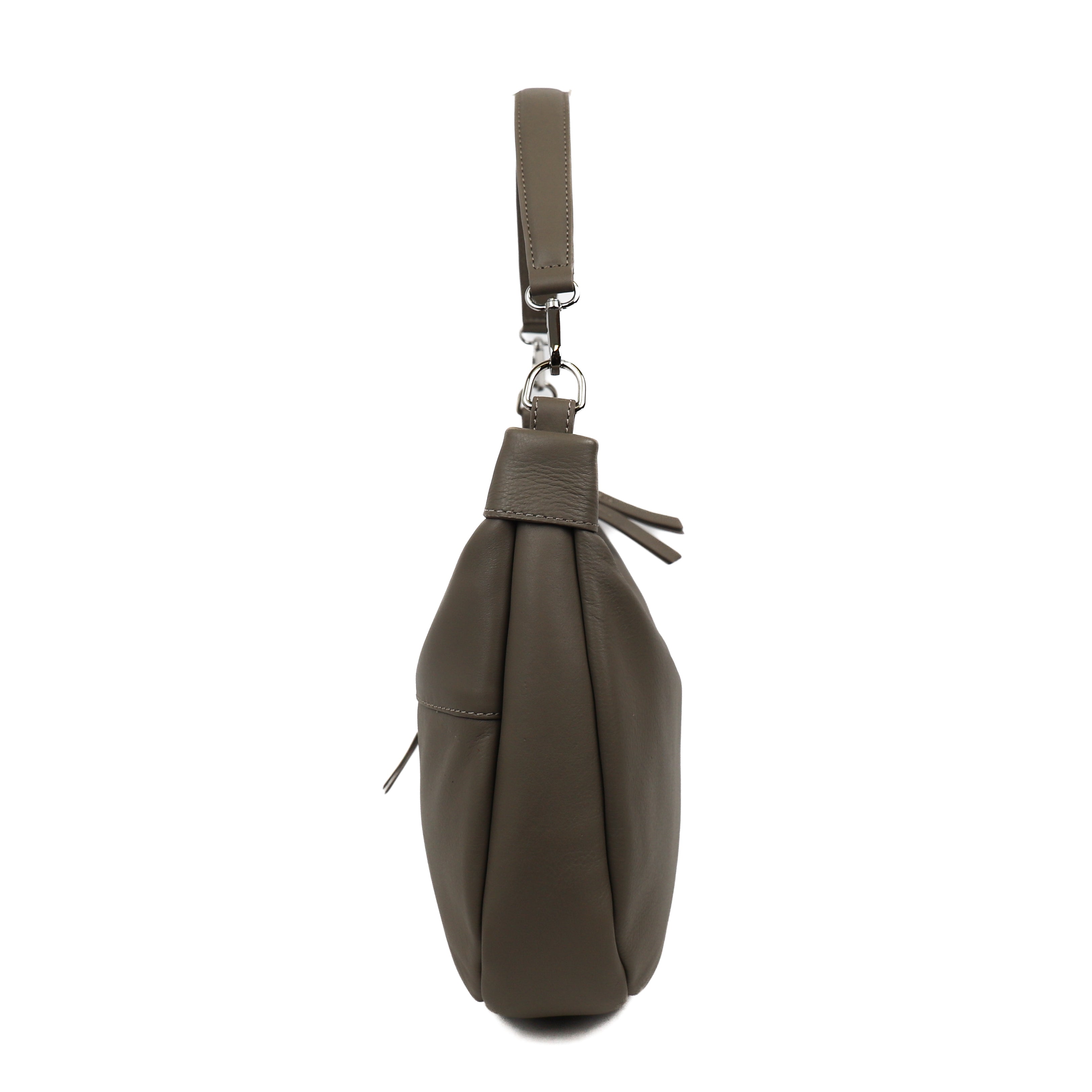 Hand/shoulder bag 'Lonny' Silver Mink