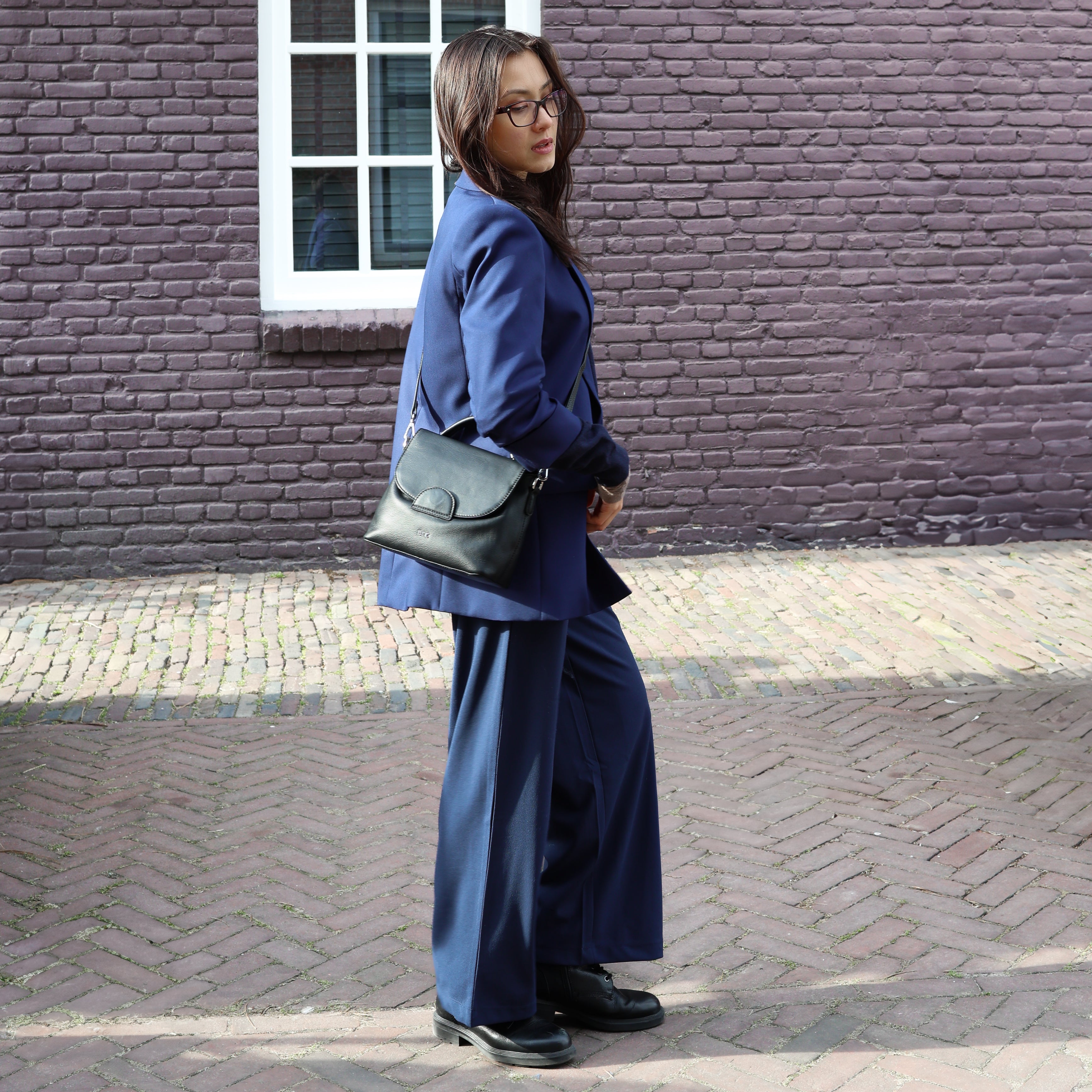 Hand-/schoudertasje 'Maddy' Silver Mink