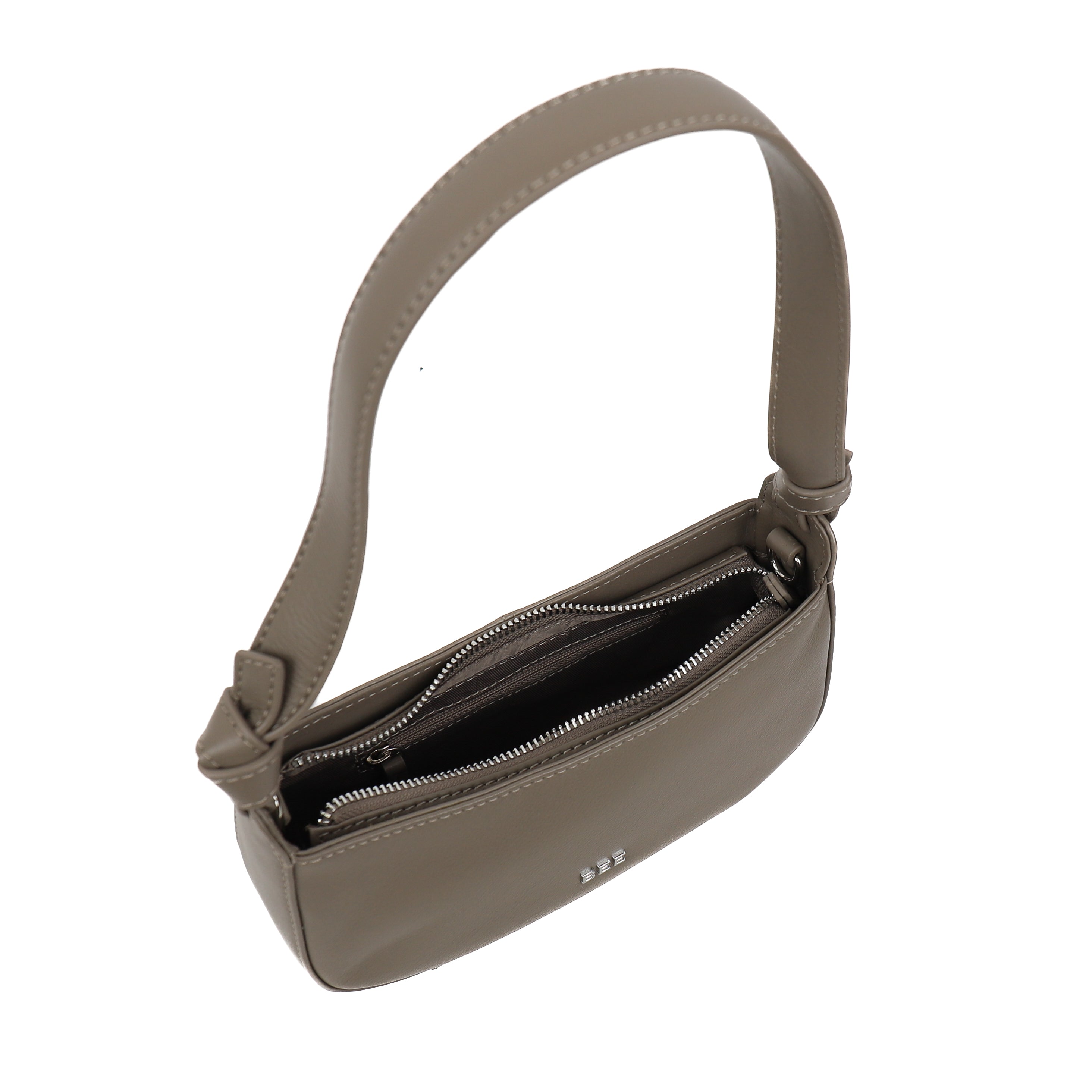 Hand/shoulder bag 'Ruby' Silver Mink