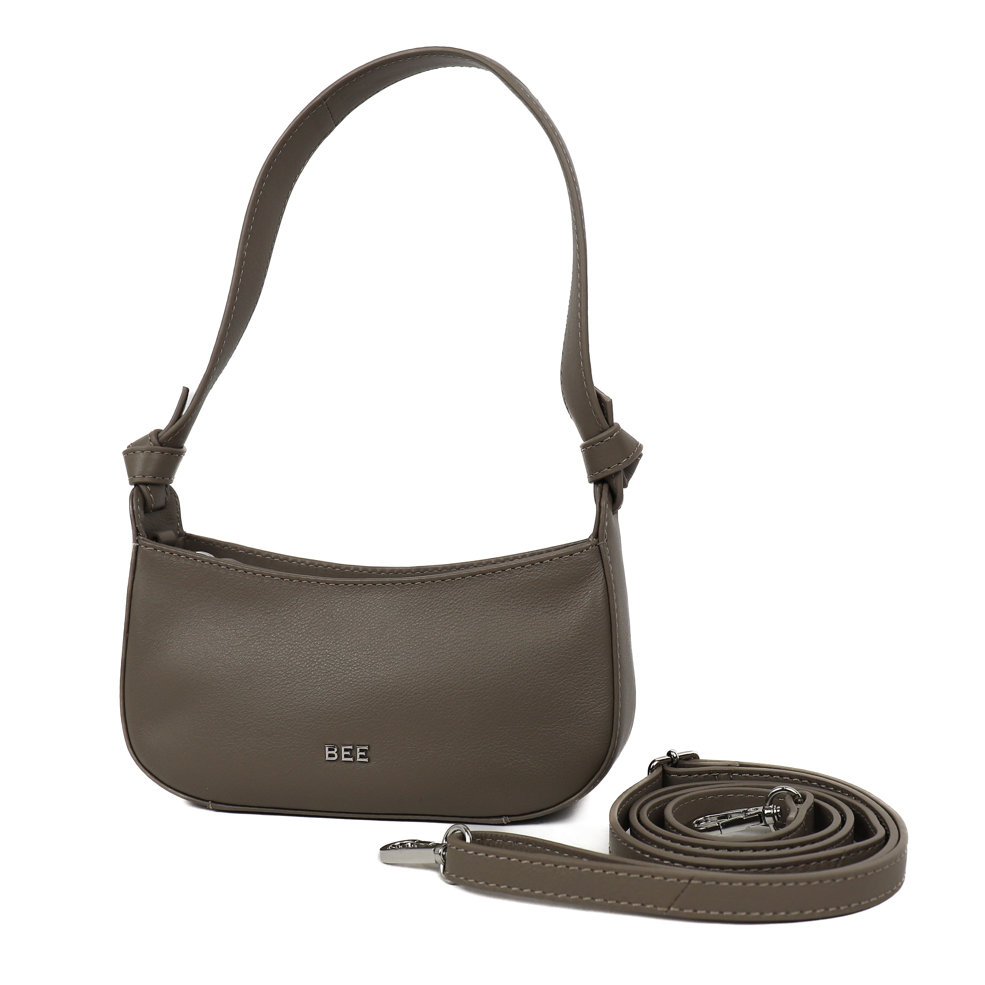 Hand/shoulder bag 'Ruby' Silver Mink