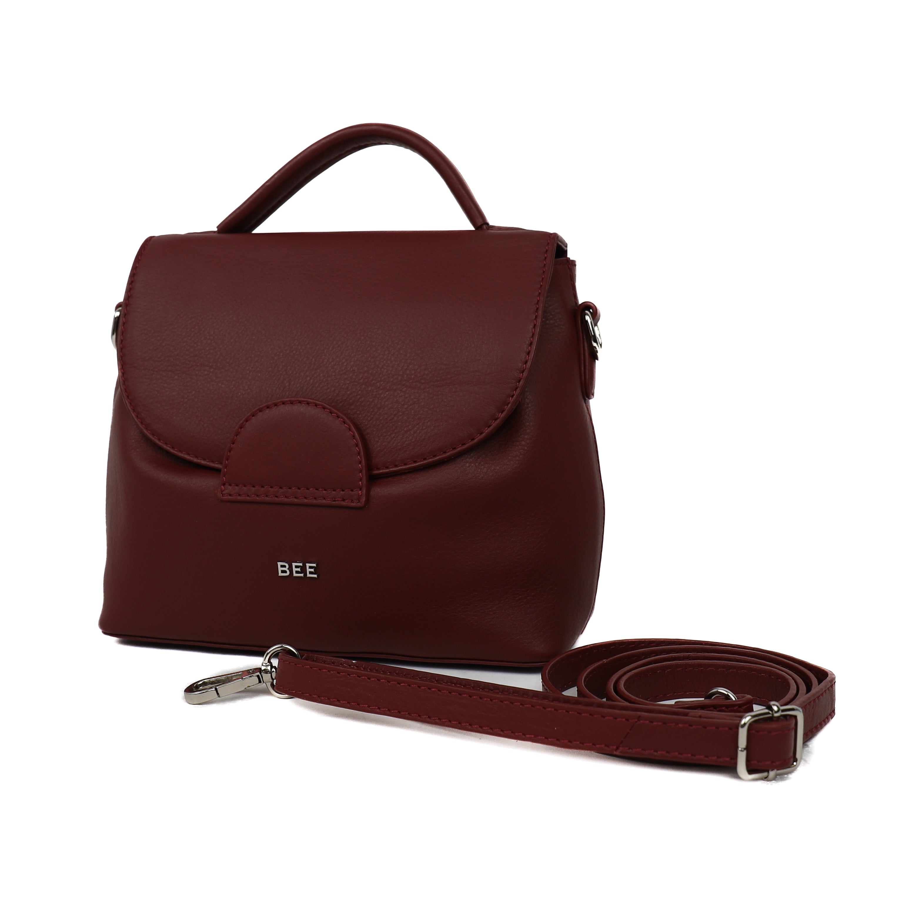 Hand/shoulder bag 'Maddy' Bordeaux