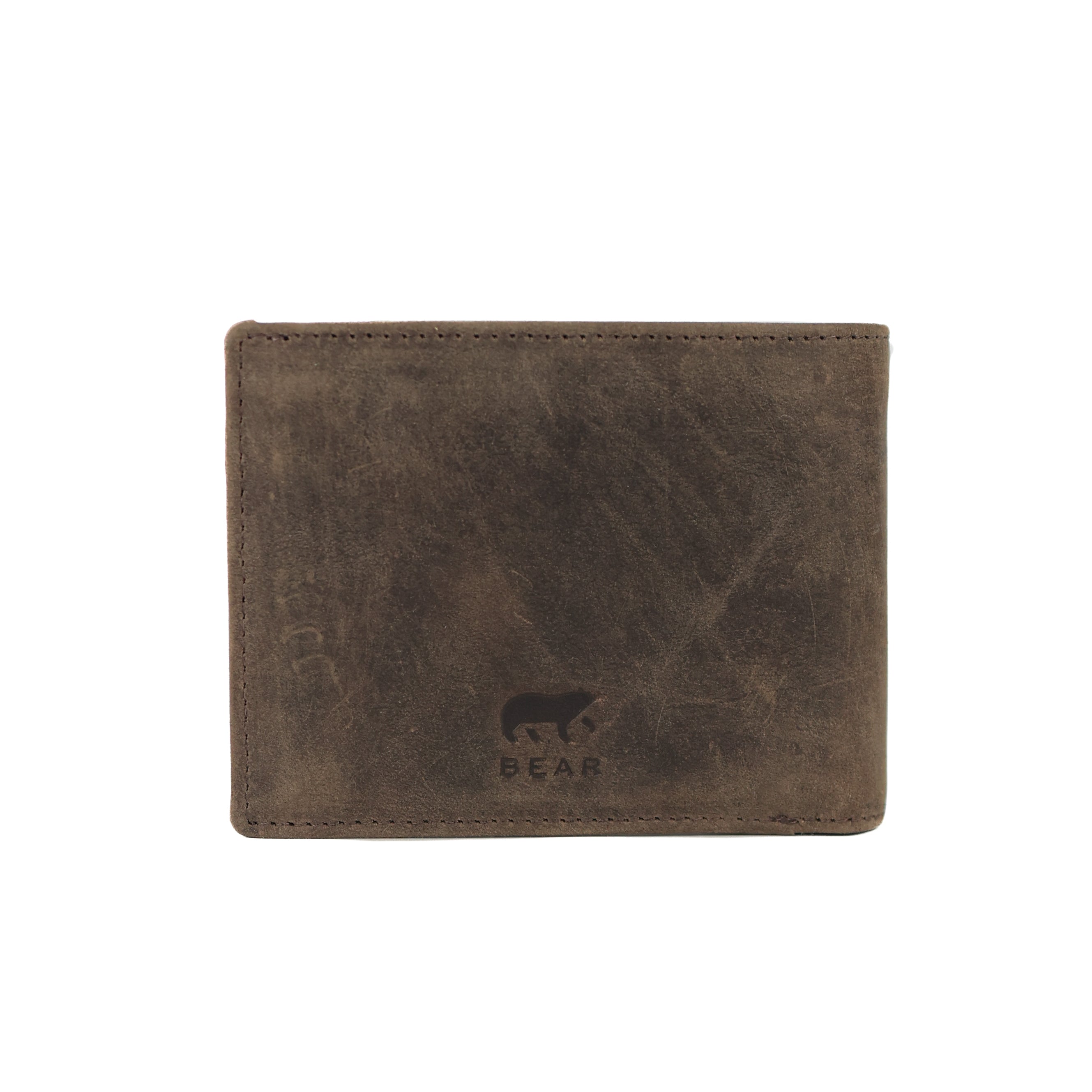 Dunne heren portemonnee/billfold 'Kevin' bruin