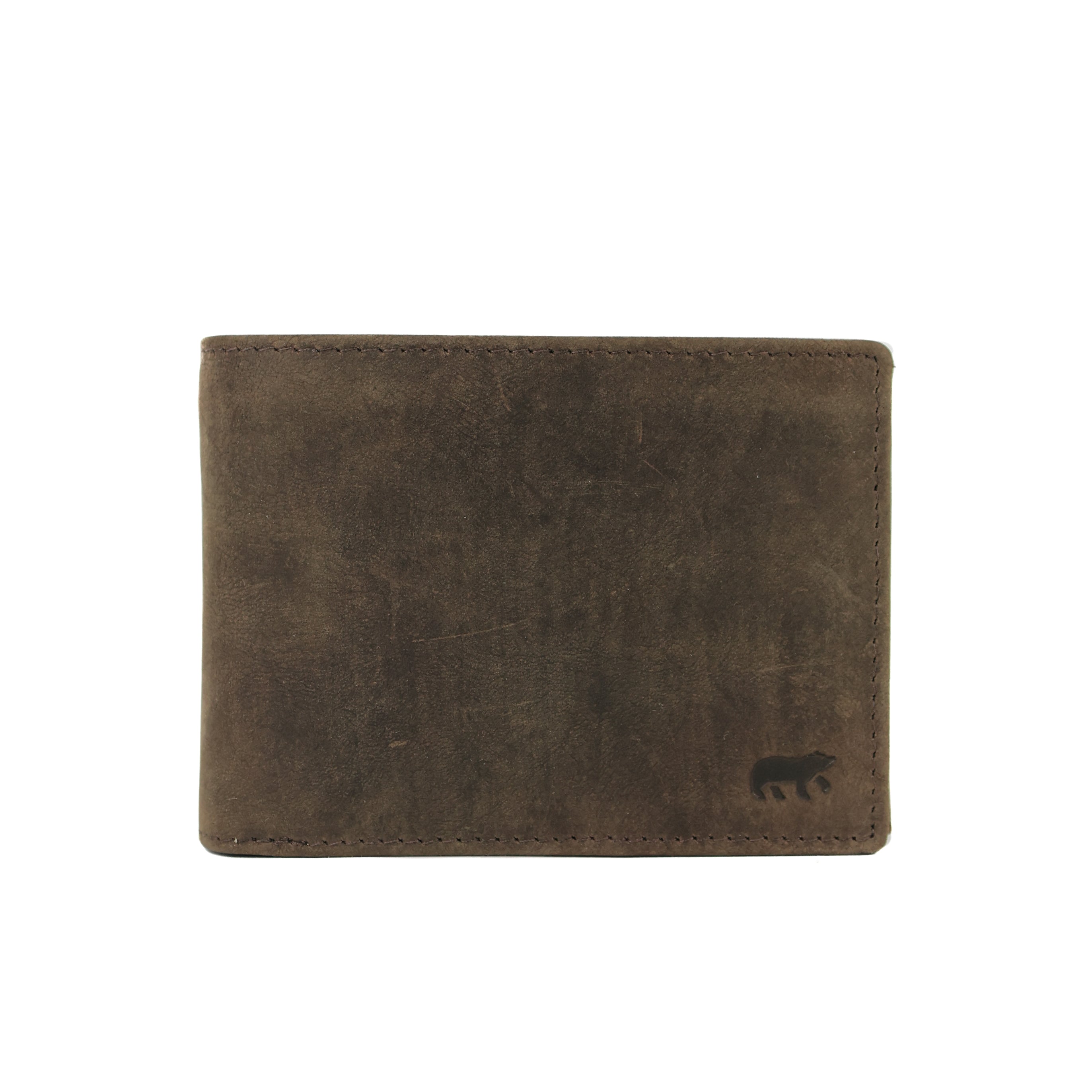 Ruime herenportemonnee/billfold 'Tijn' bruin
