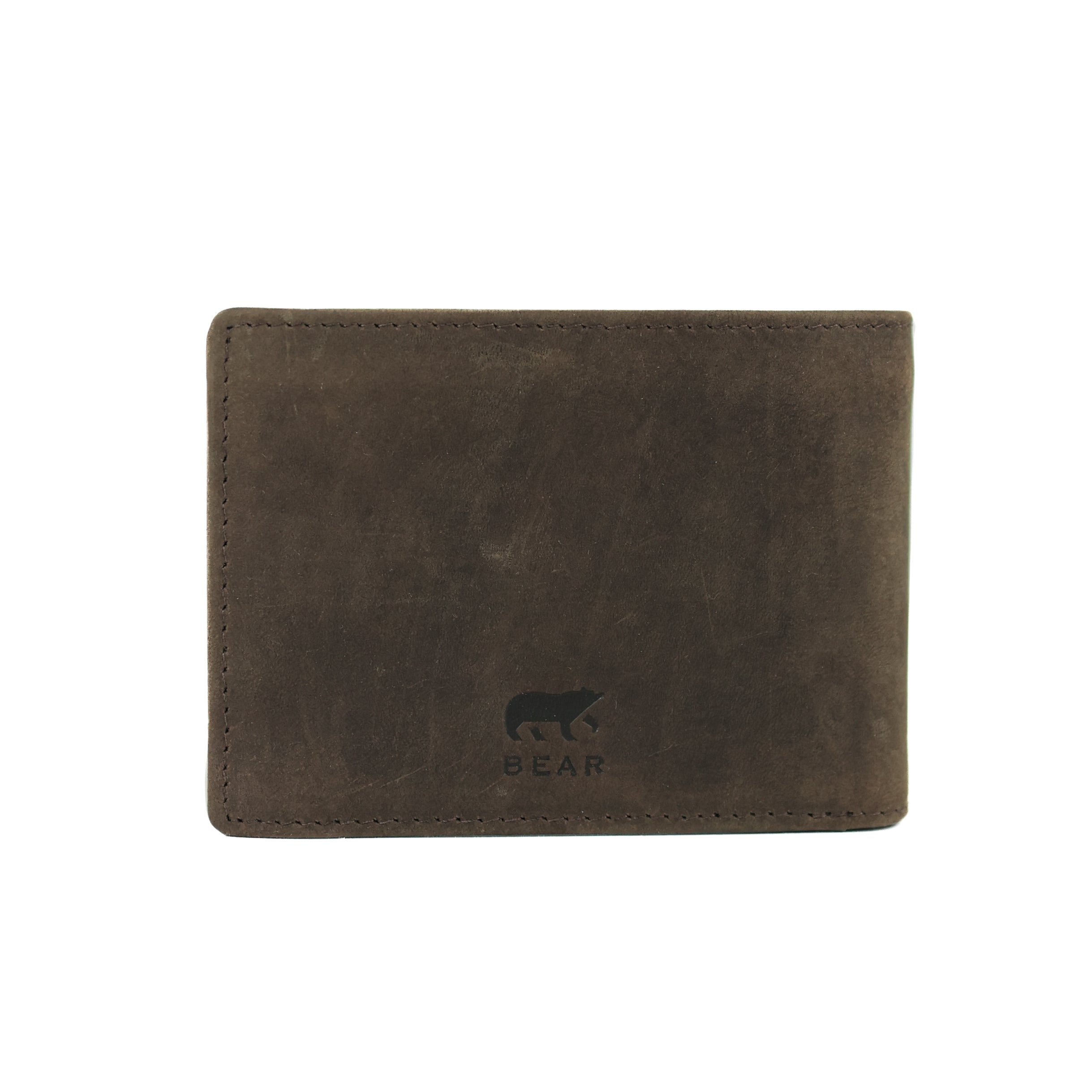 Ruime herenportemonnee/billfold 'Tijn' bruin