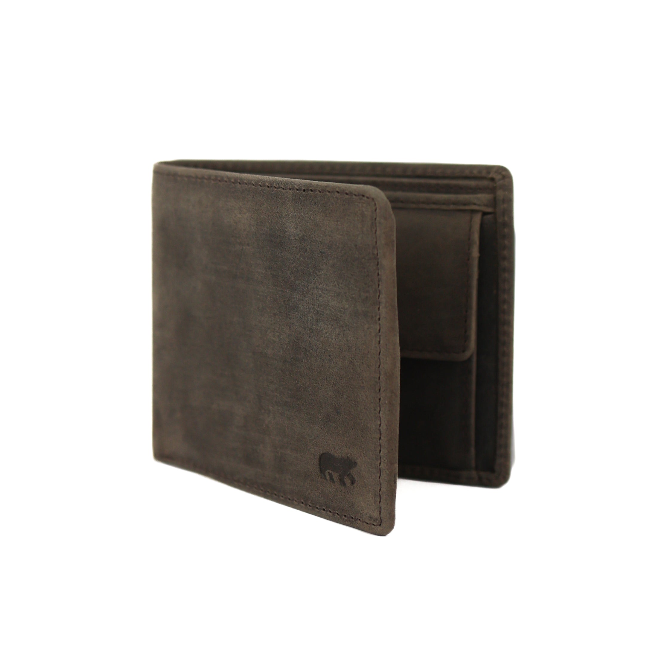 Kleine heren portemonnee/billfold 'Tom' bruin
