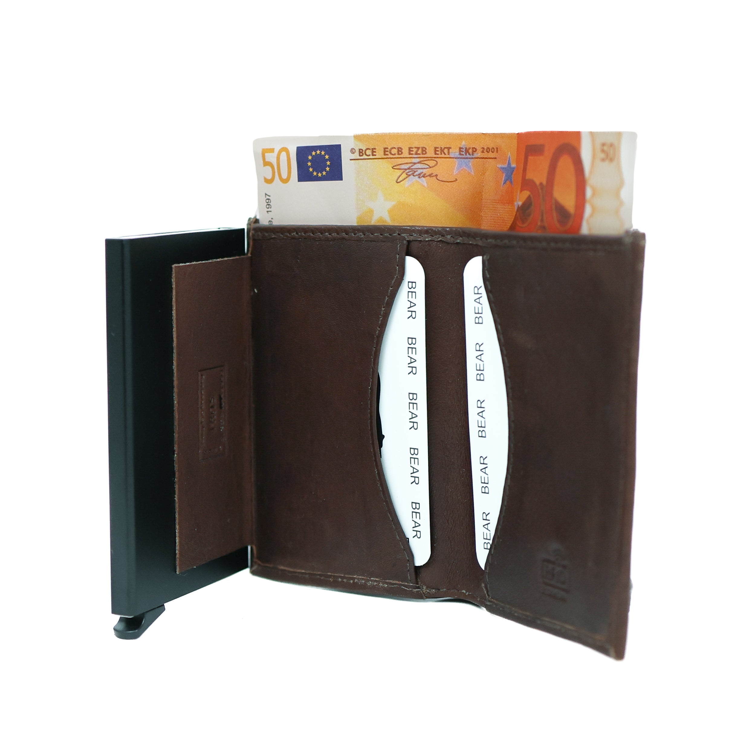 Card holder 'Frits' dark brown