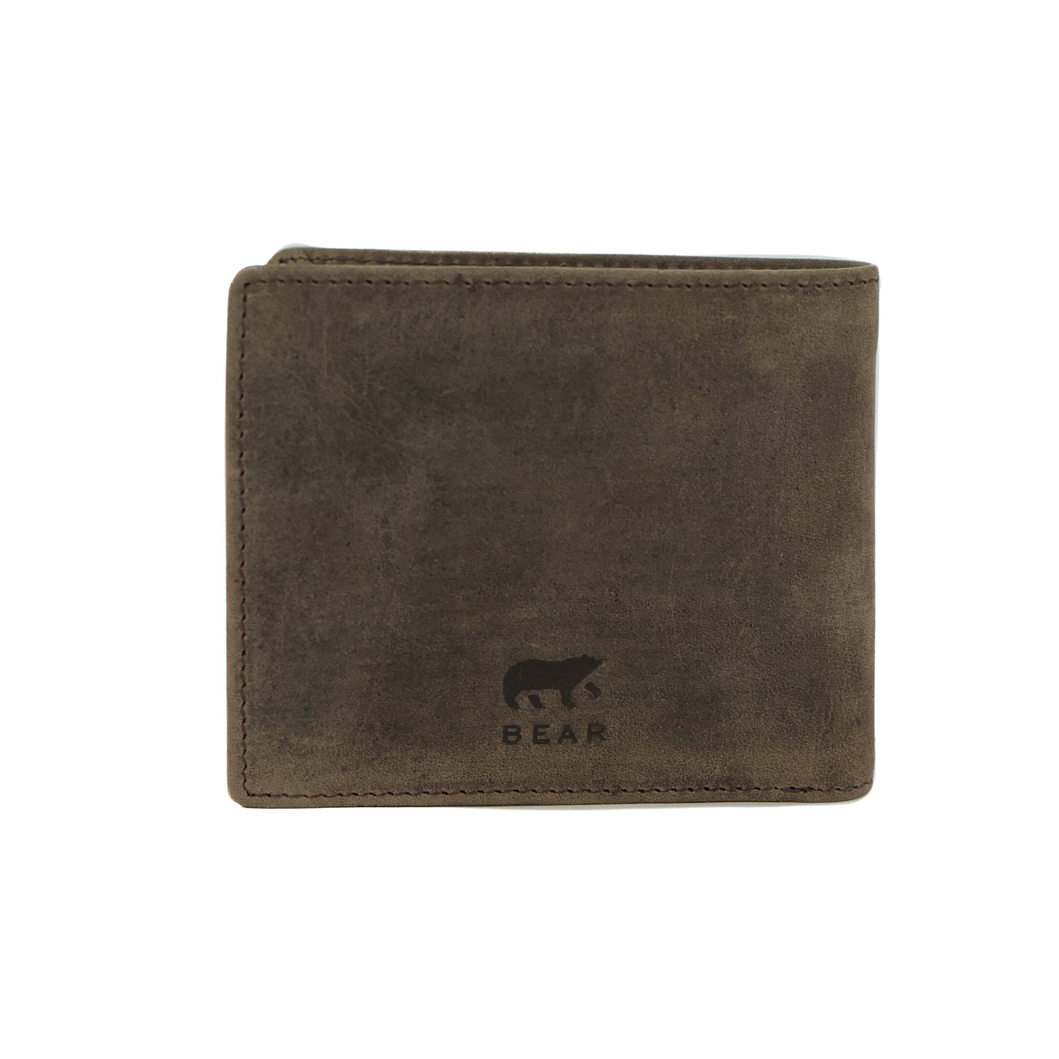 Kleine heren portemonnee/billfold 'Tom' bruin