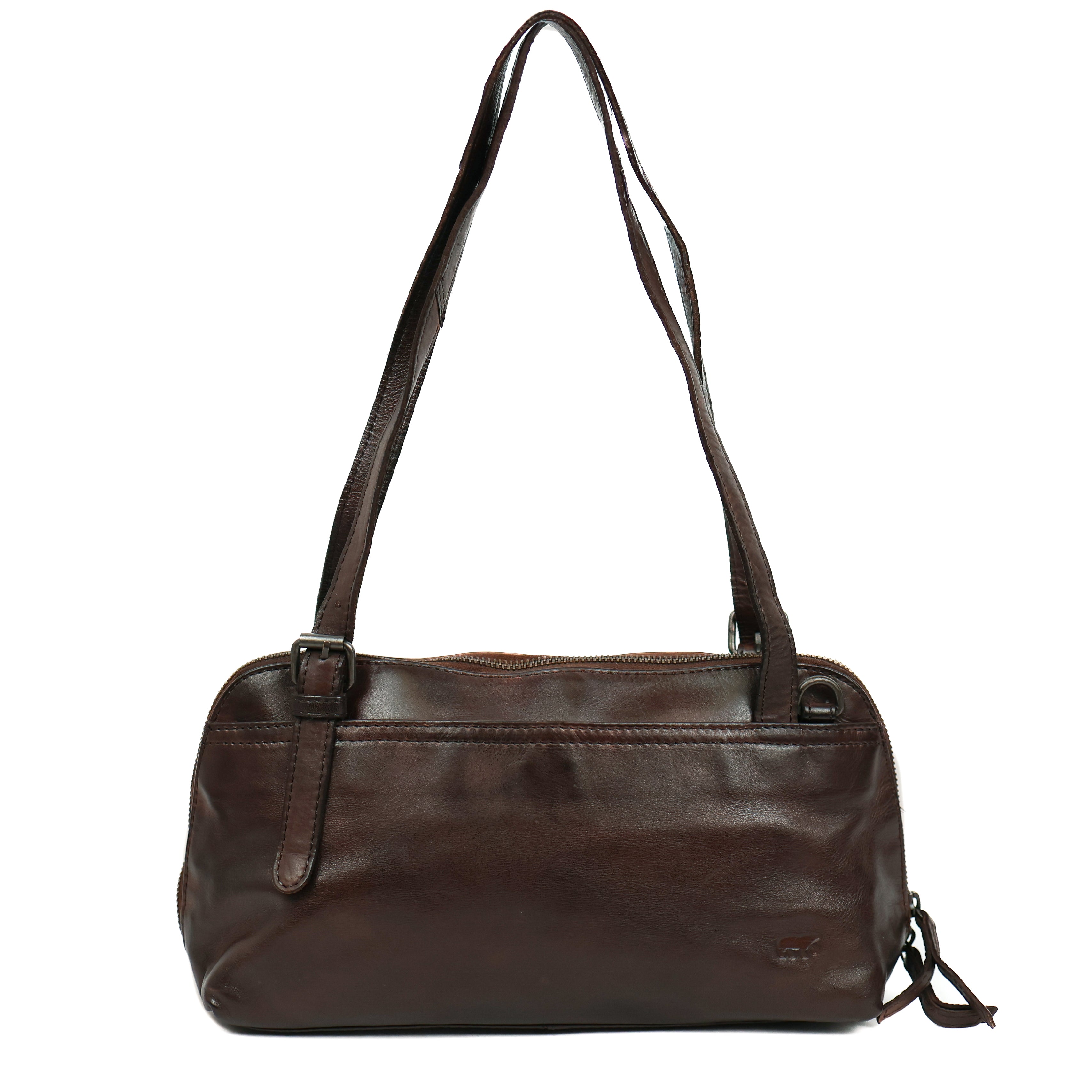 Hand/shoulder bag 'Daphne' dark brown