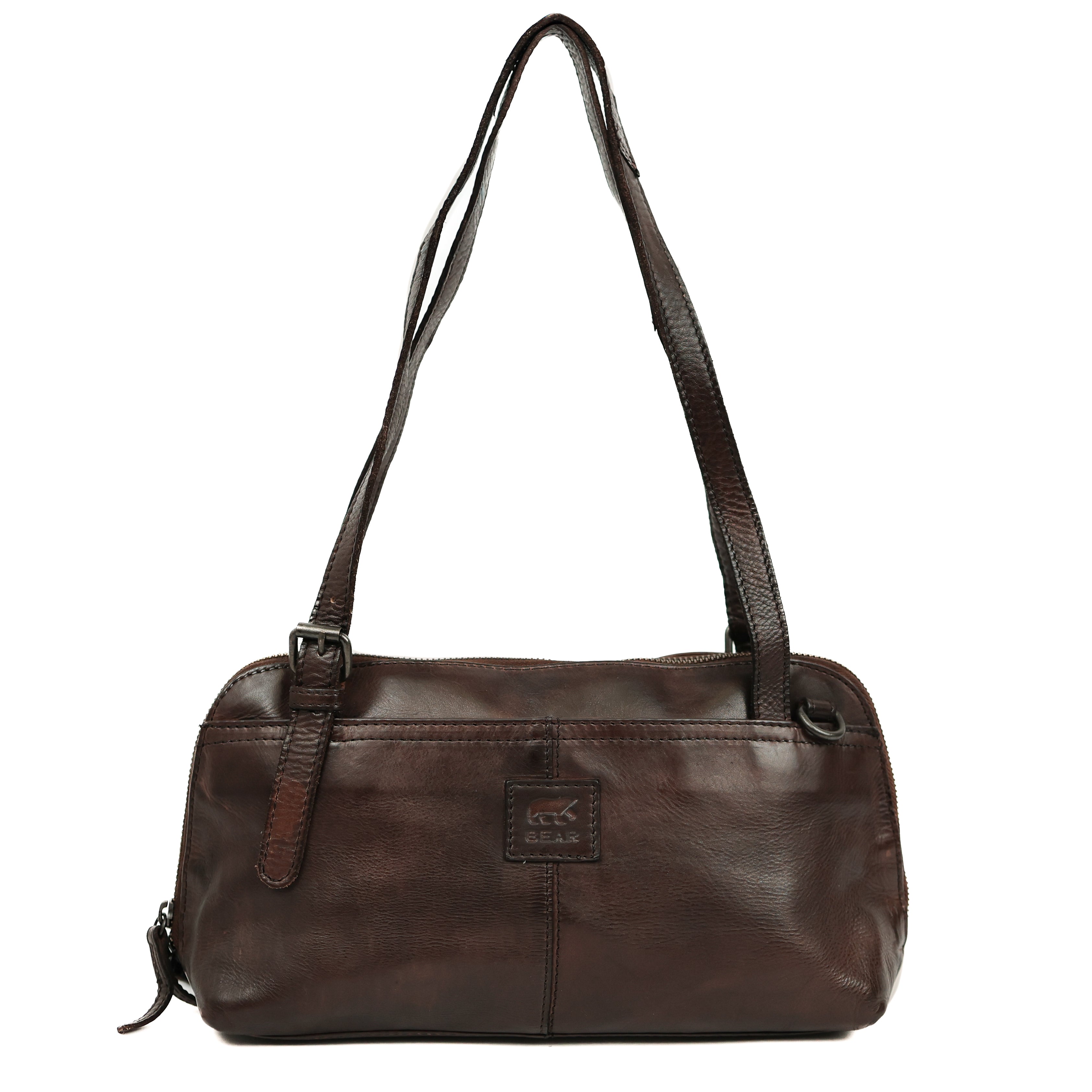 Hand/shoulder bag 'Daphne' dark brown