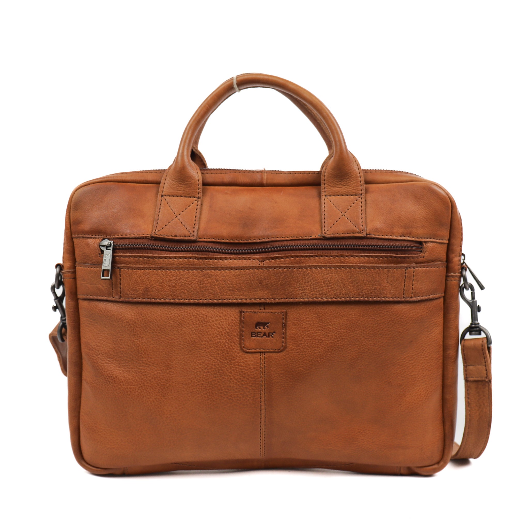 Compact Laptop Bag 'Delphi' cognac
