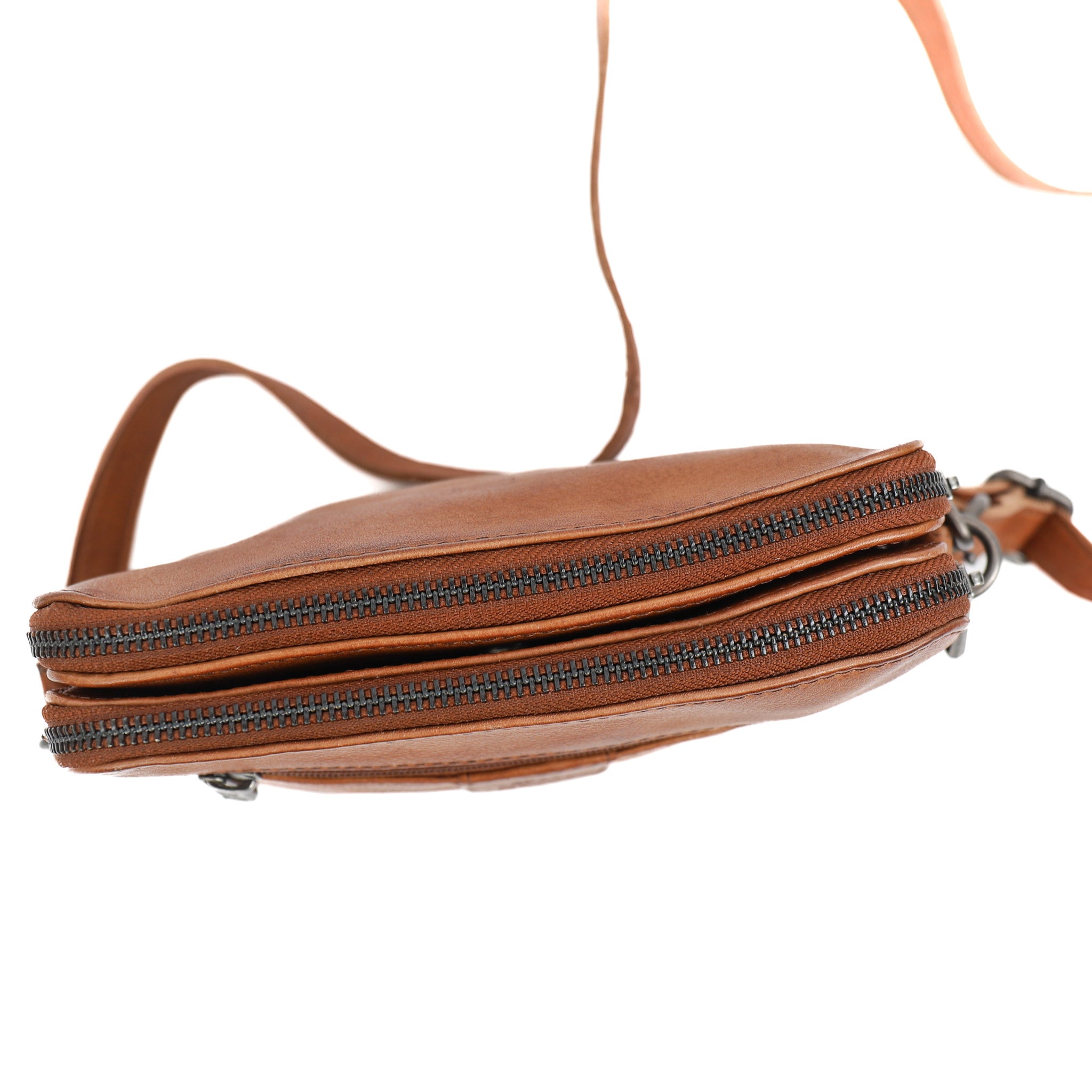 Schoudertasje 'Simon' cognac
