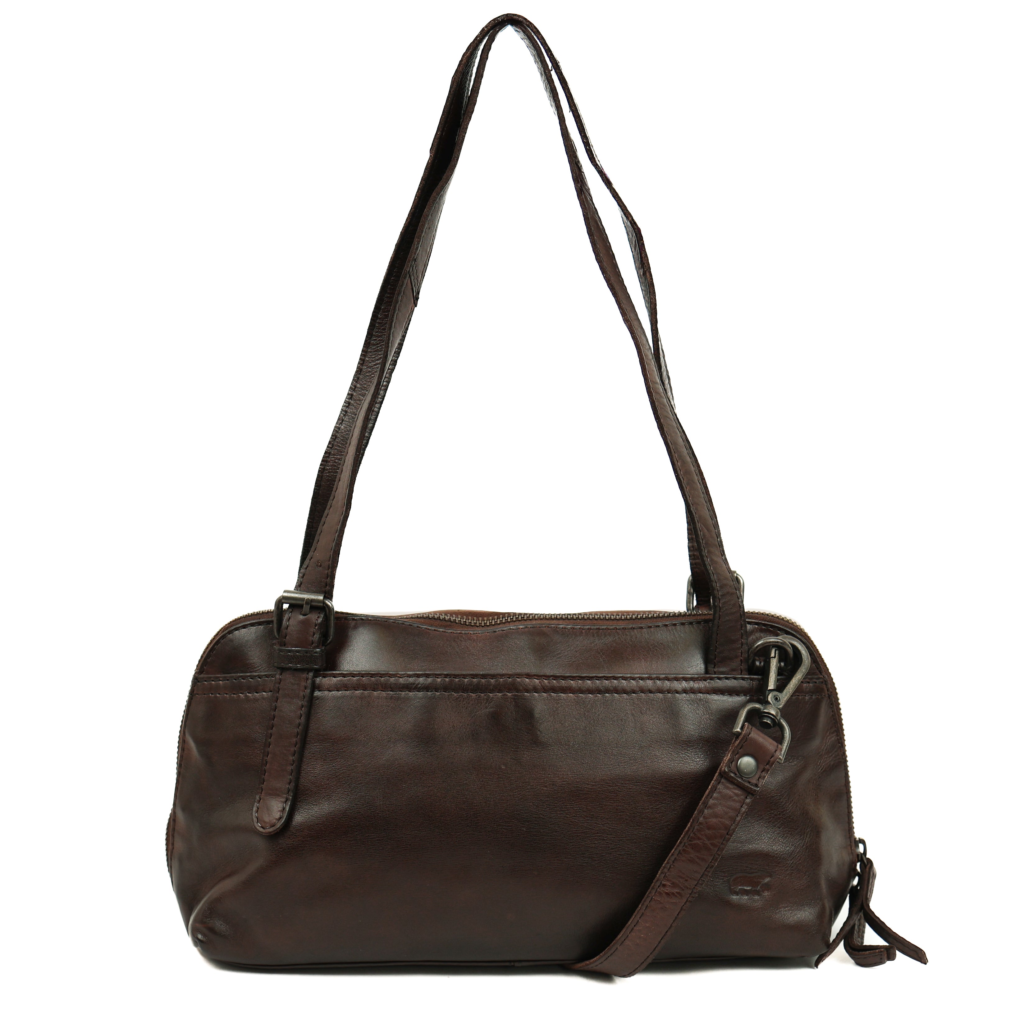 Hand/shoulder bag 'Daphne' dark brown