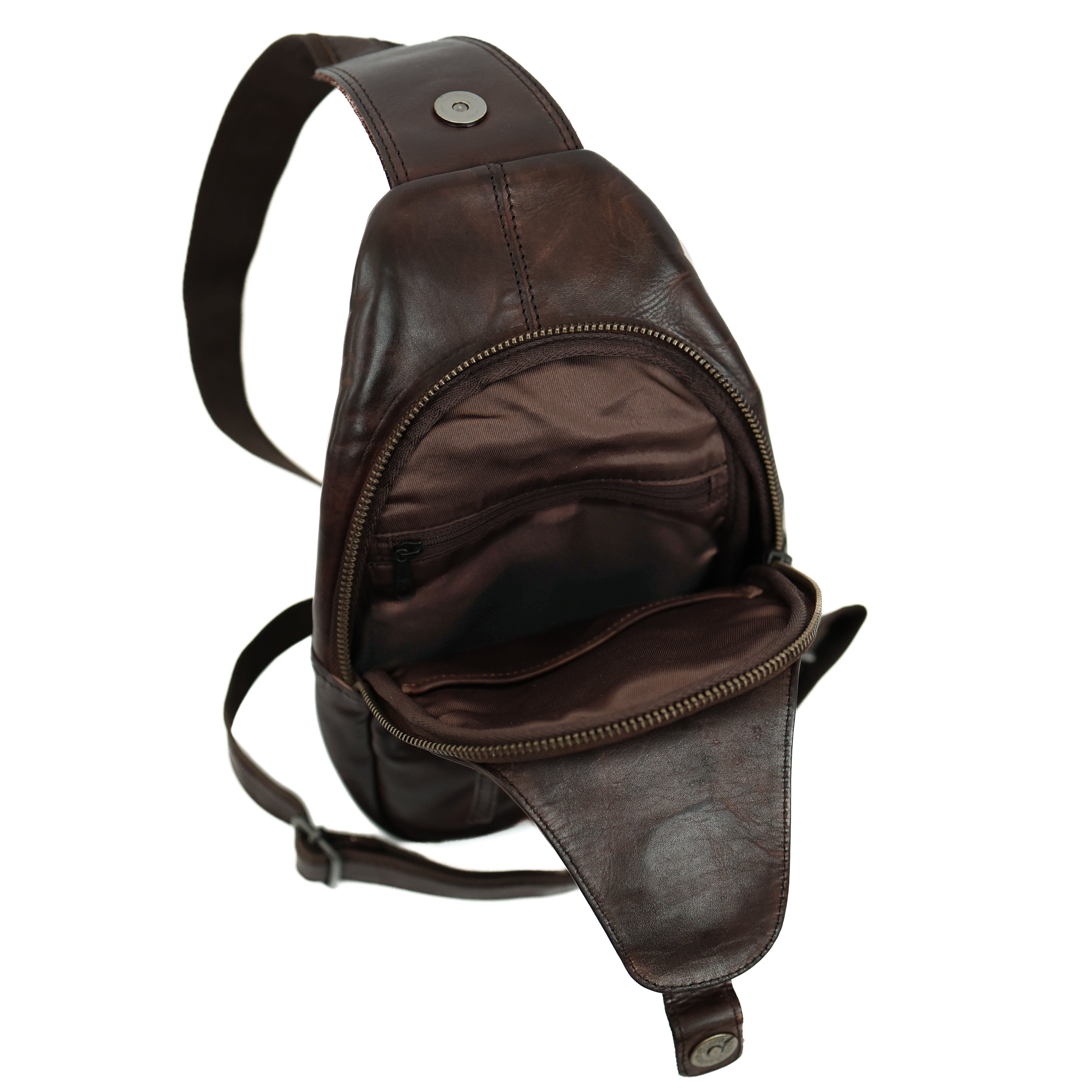 Crossbody bag 'Daley' dark brown