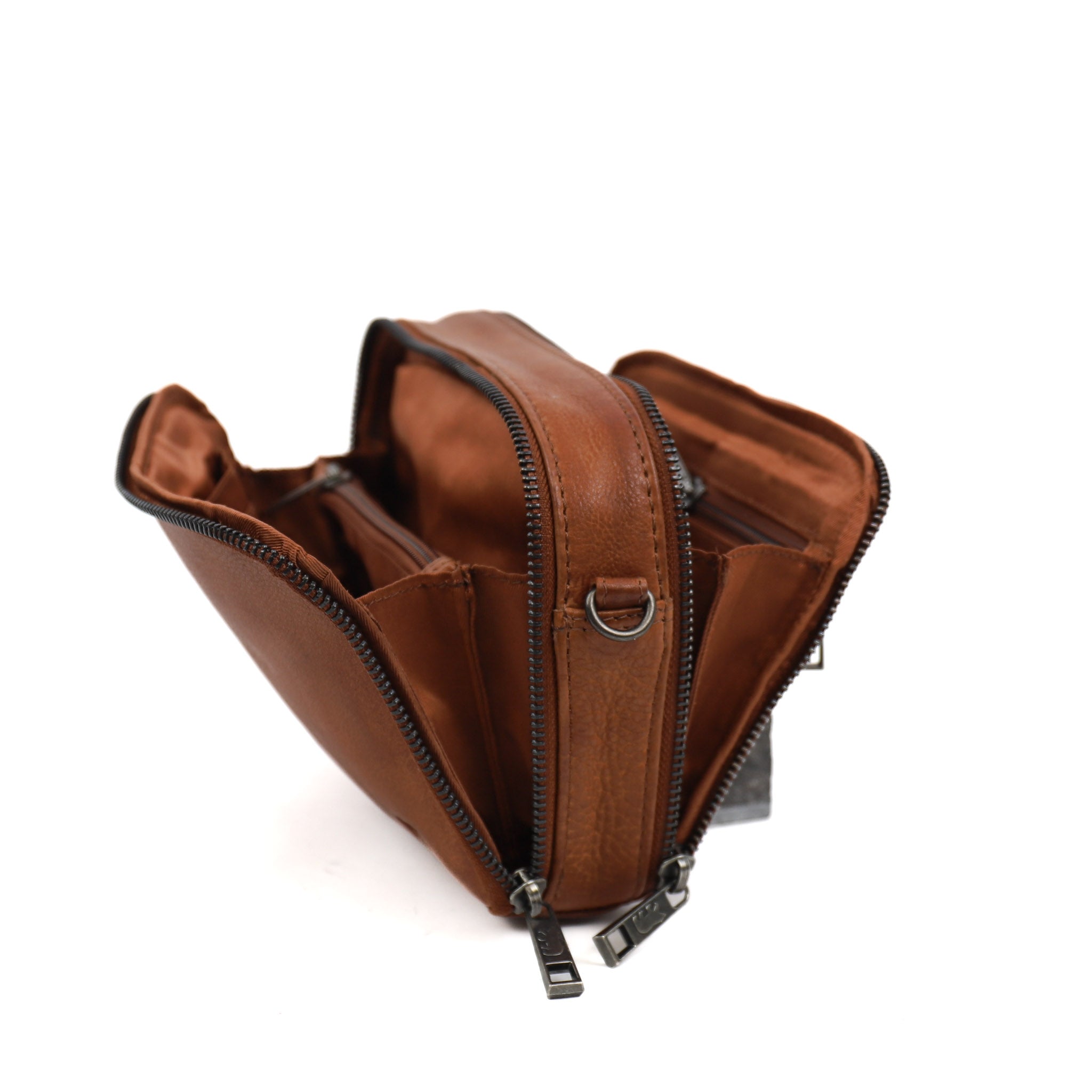 Crossbodytas/Schoudertas 'Eleonora' cognac