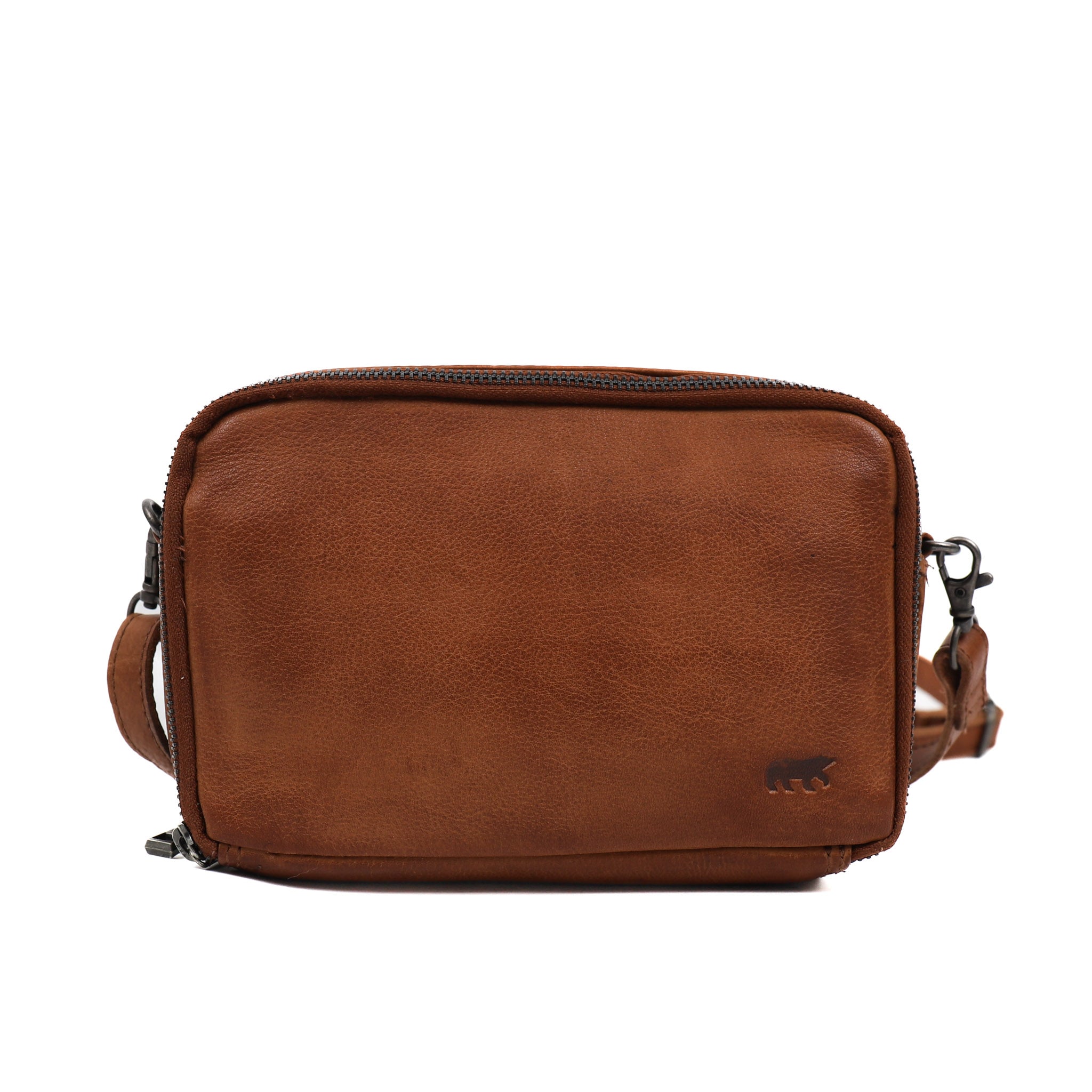 Crossbodytas/Schoudertas 'Eleonora' cognac