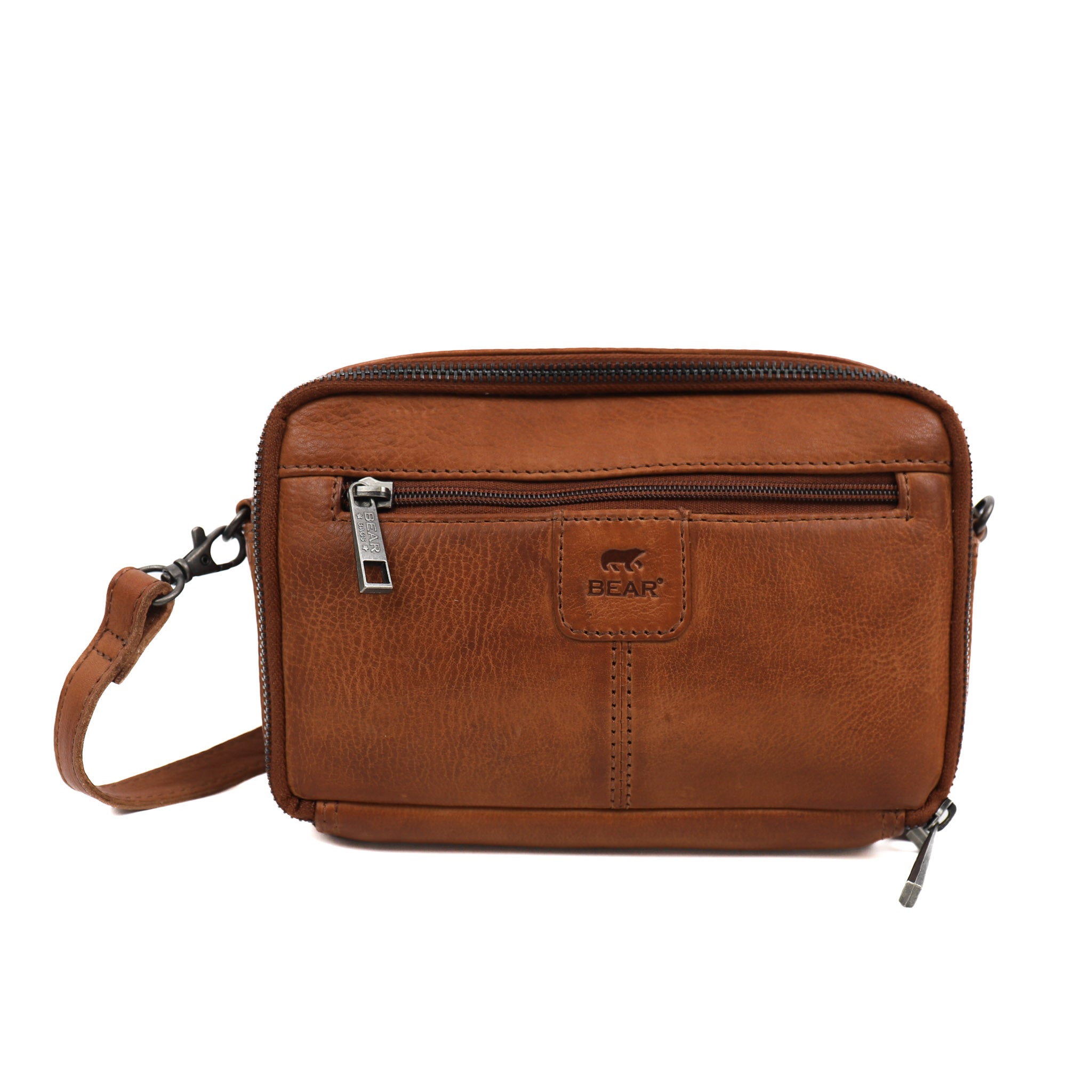 Crossbodytas/Schoudertas 'Eleonora' cognac