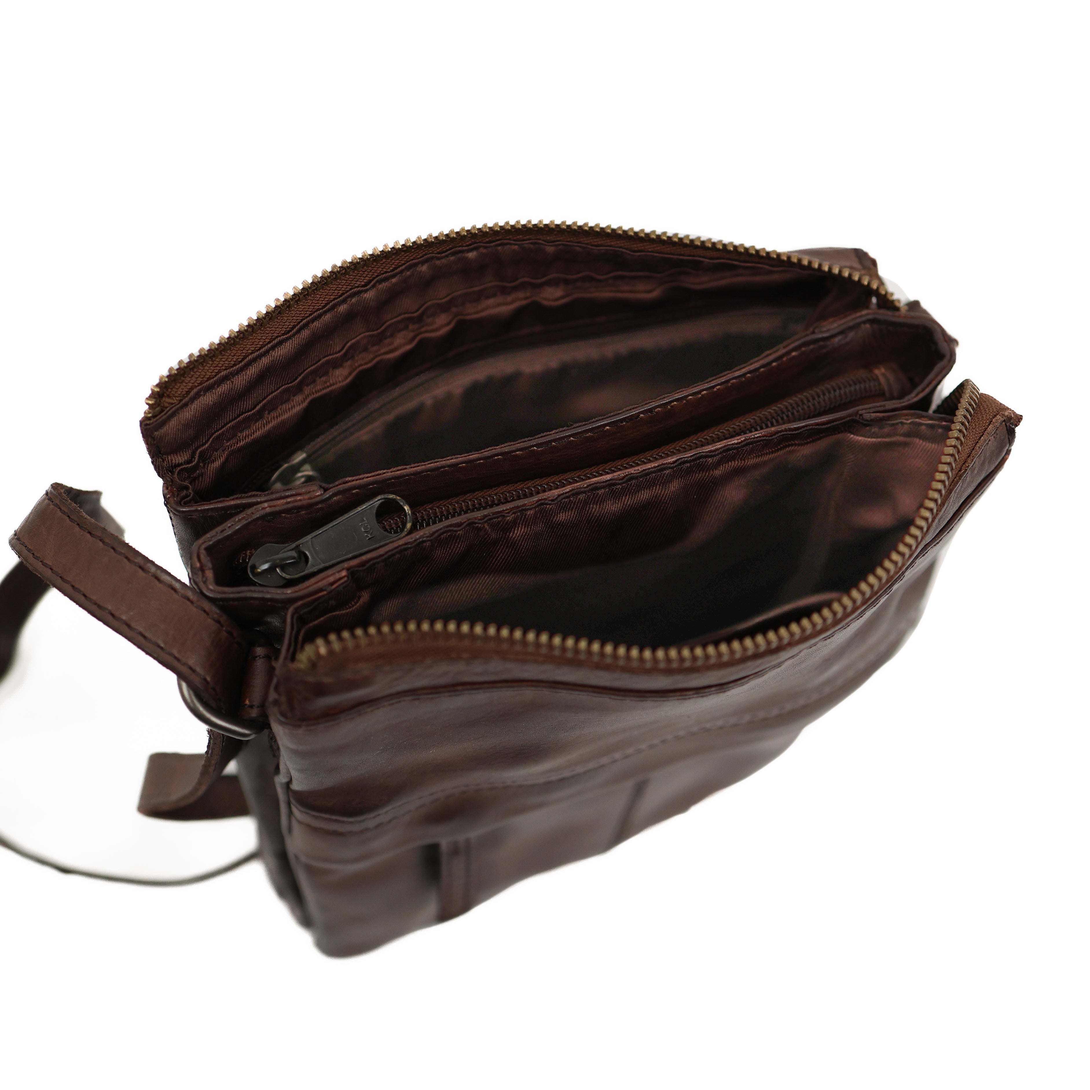 Small shoulder bag 'Monique' dark brown