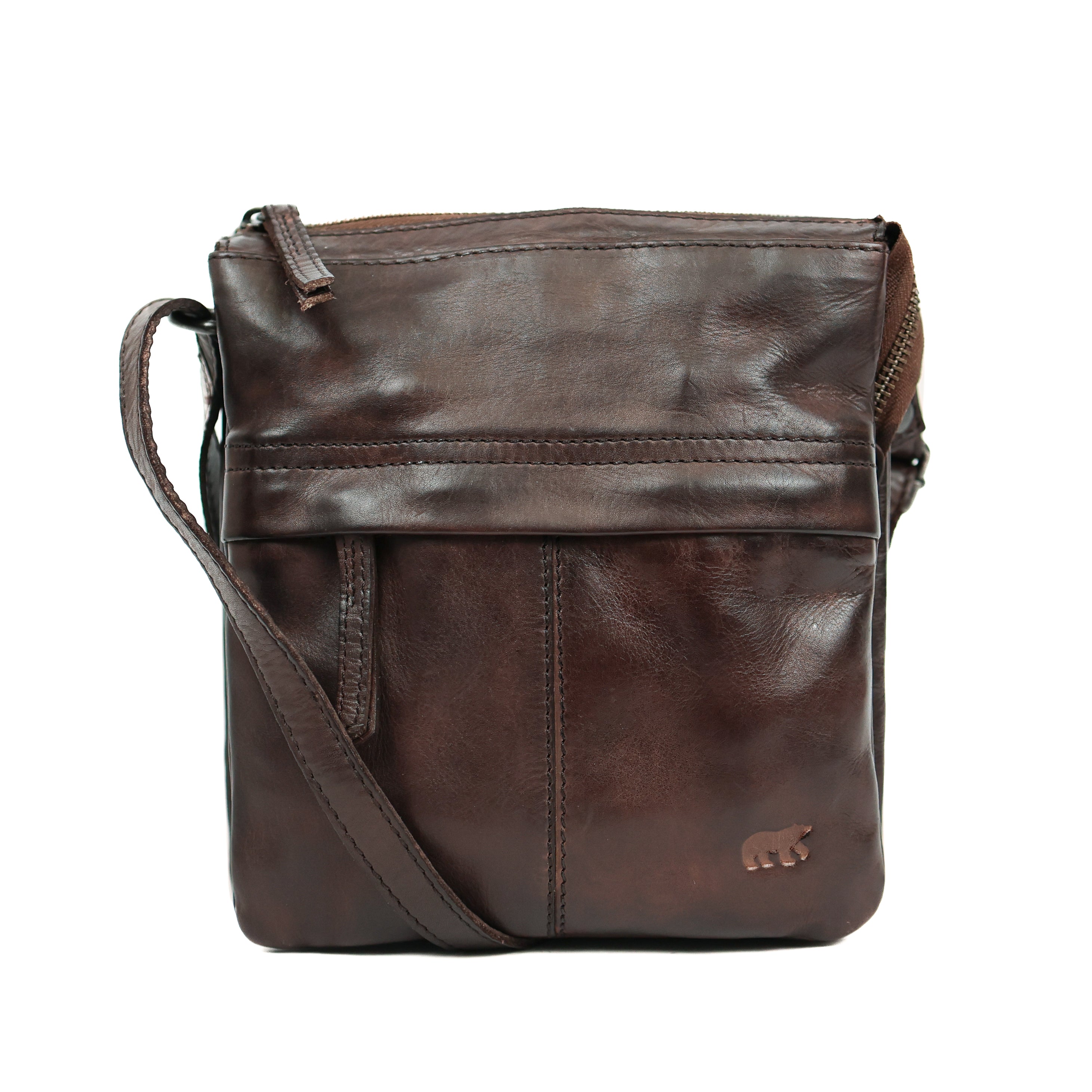 Small shoulder bag 'Monique' dark brown