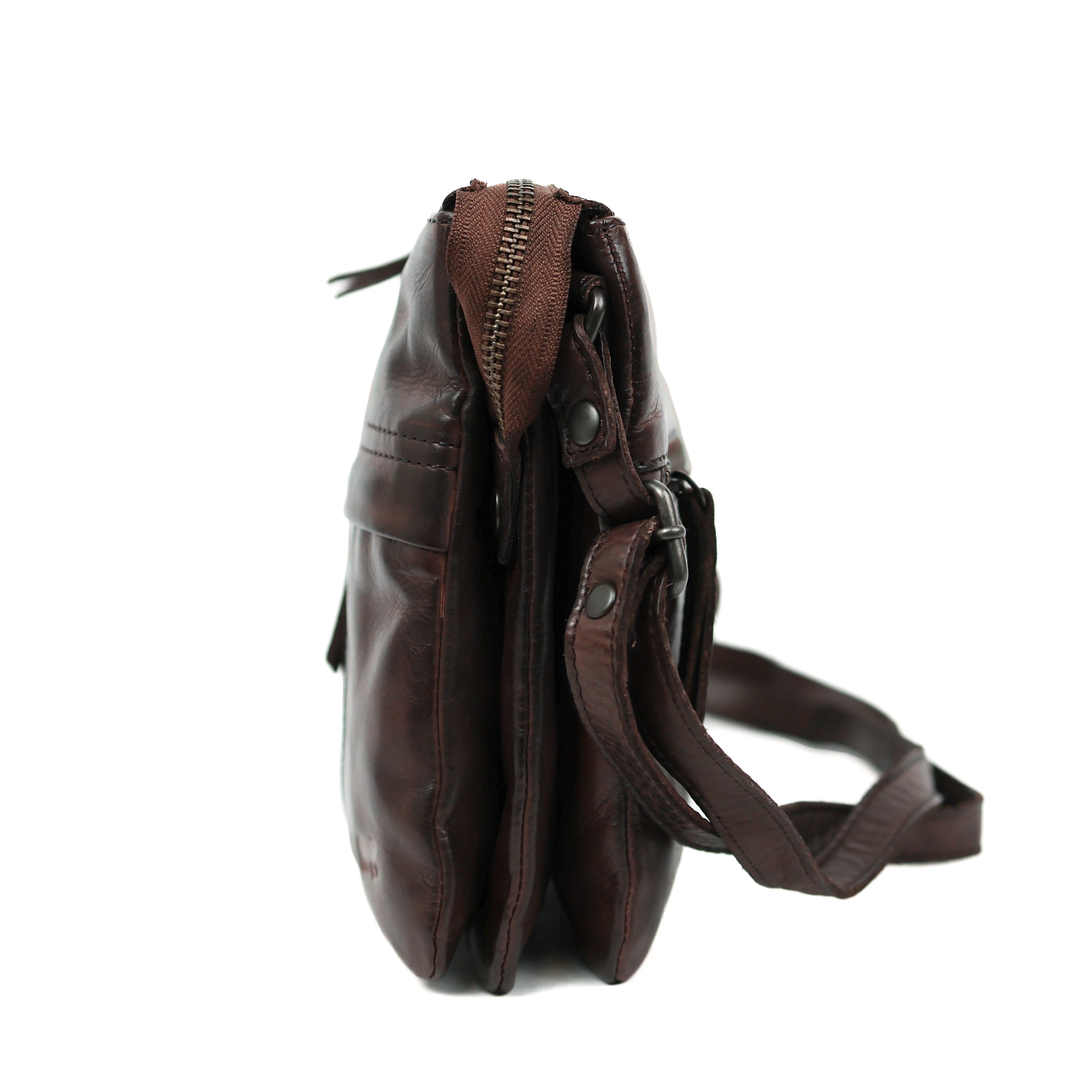 Small shoulder bag 'Monique' dark brown