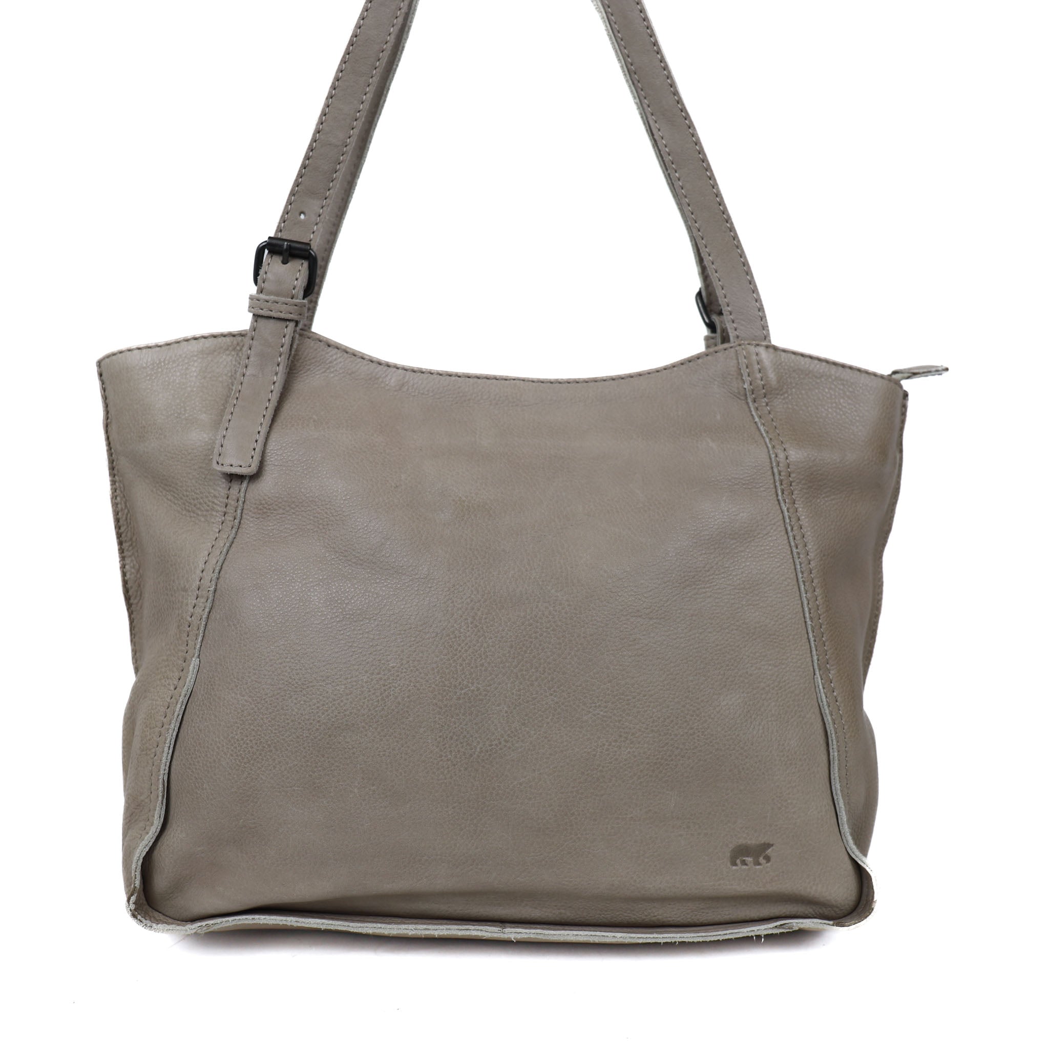Hand/shoulder bag 'Yvonne' silver mink