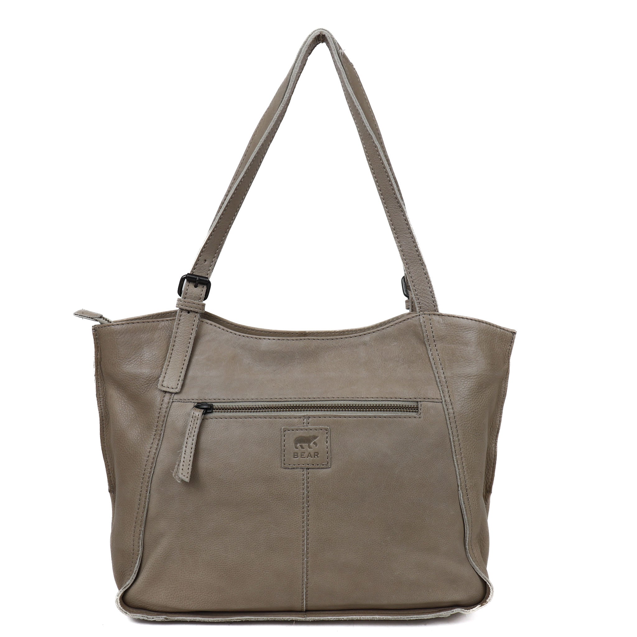 Hand/shoulder bag 'Yvonne' silver mink