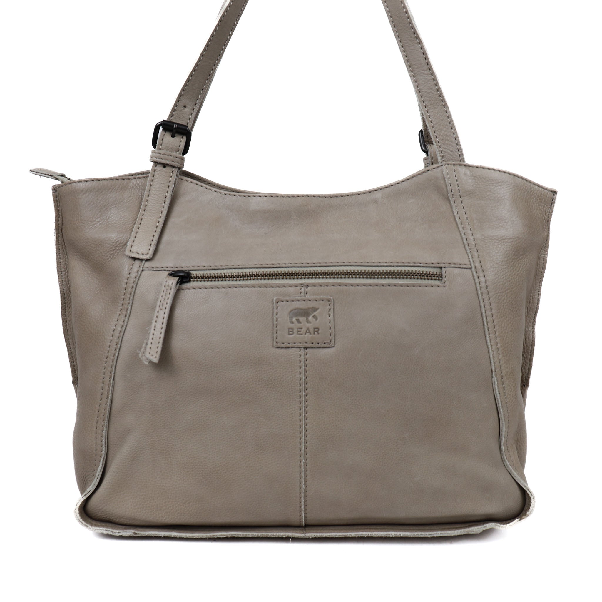 Hand/shoulder bag 'Yvonne' silver mink