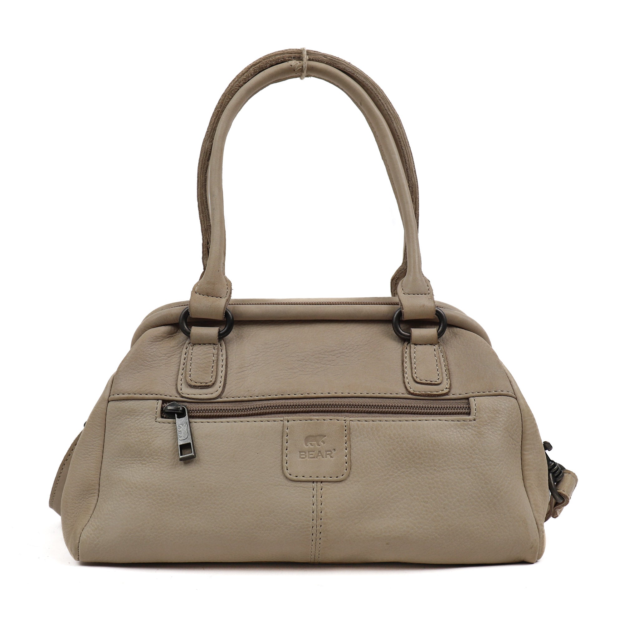 Hand/shoulder bag with bracket closure 'Ines' M Feather