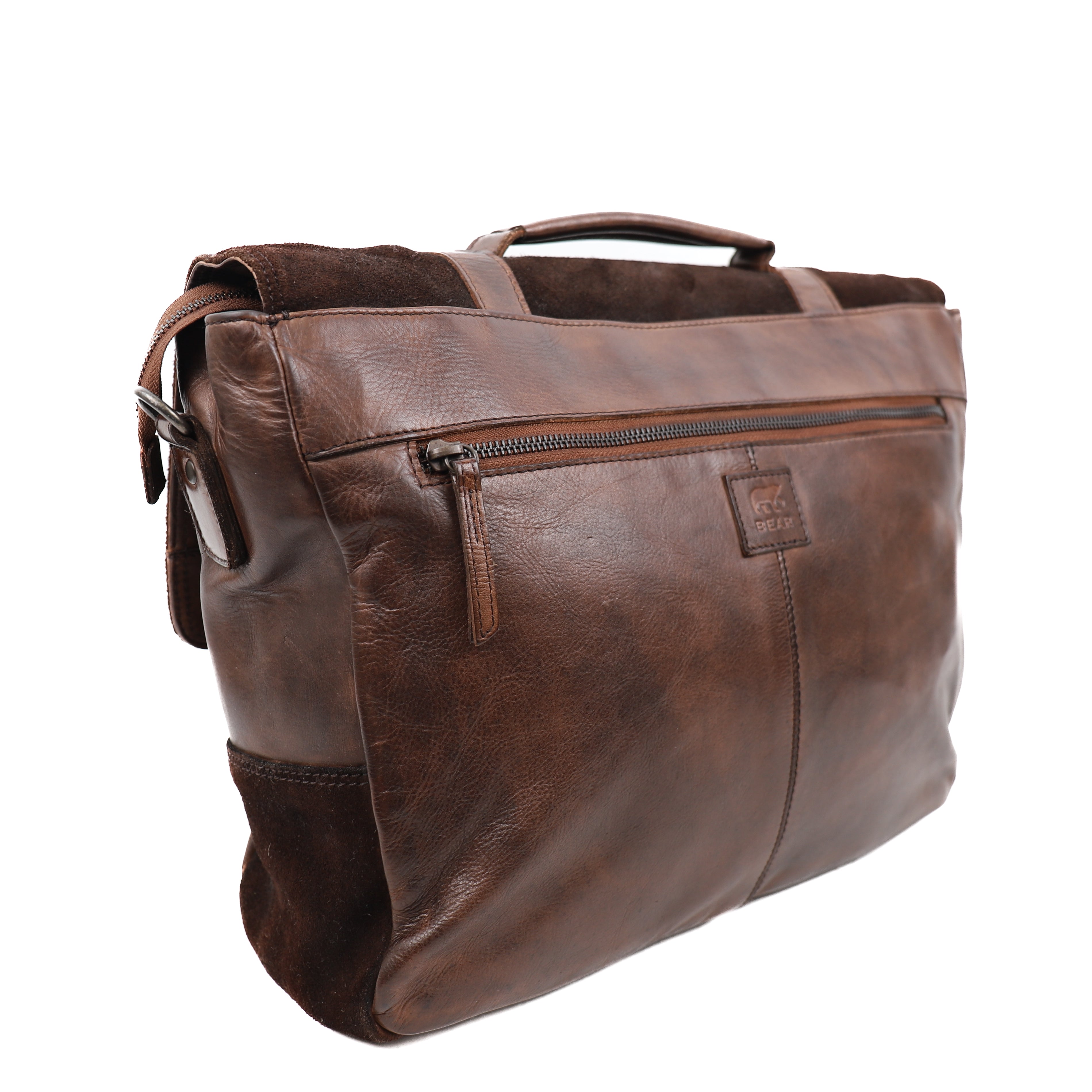Briefcase 'Dijn' dark brown