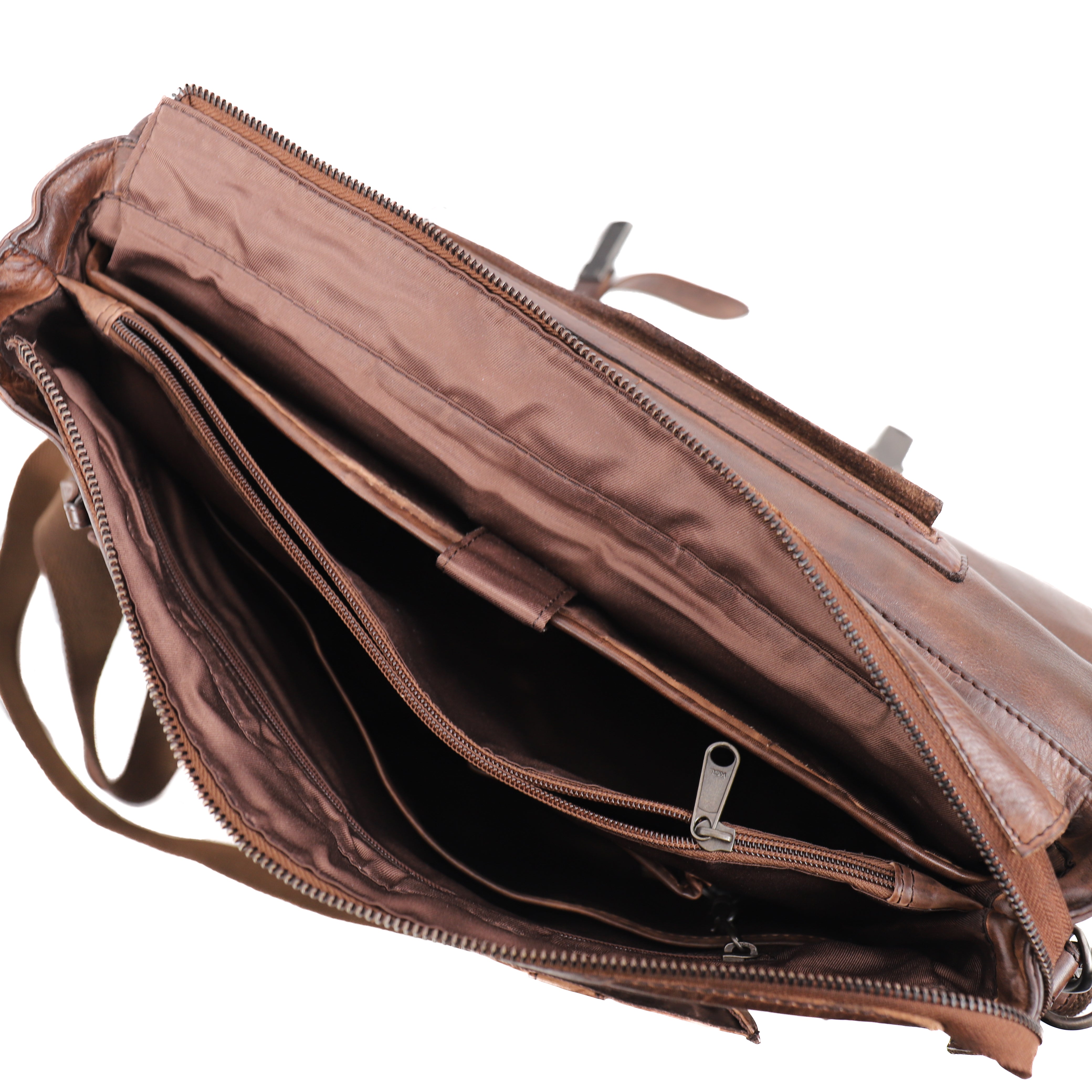Briefcase 'Dijn' dark brown