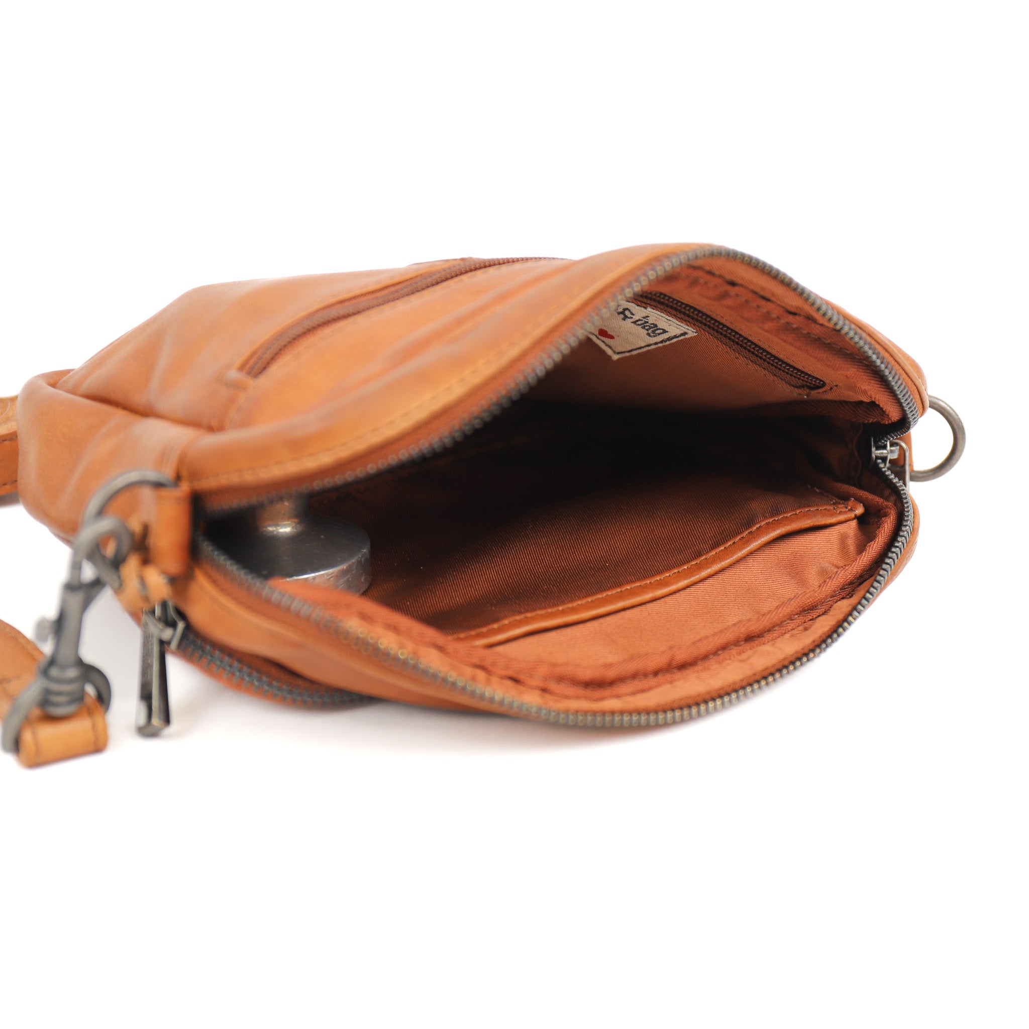 Shoulder bag 'Peggy' cognac