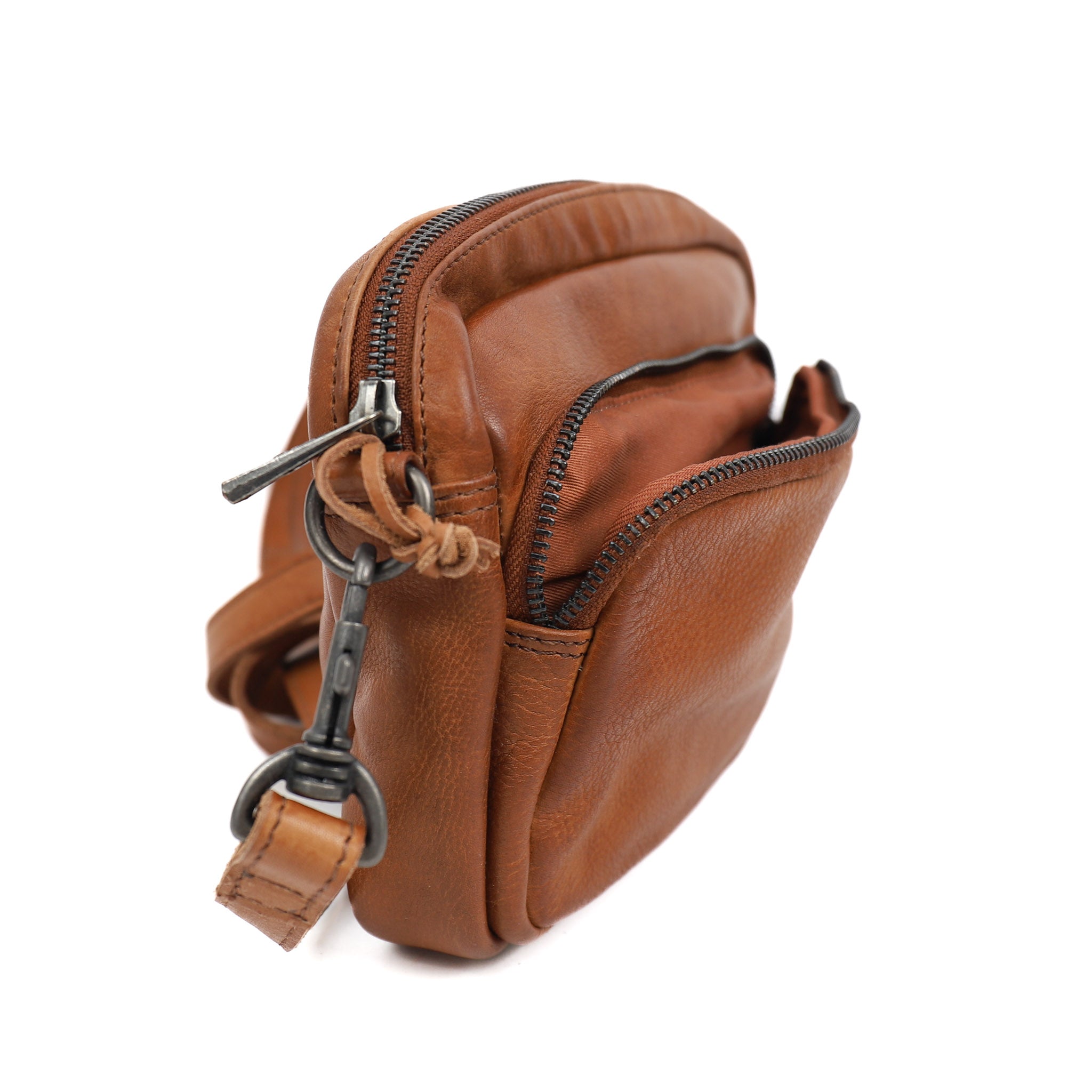 Shoulder bag 'Peggy' cognac