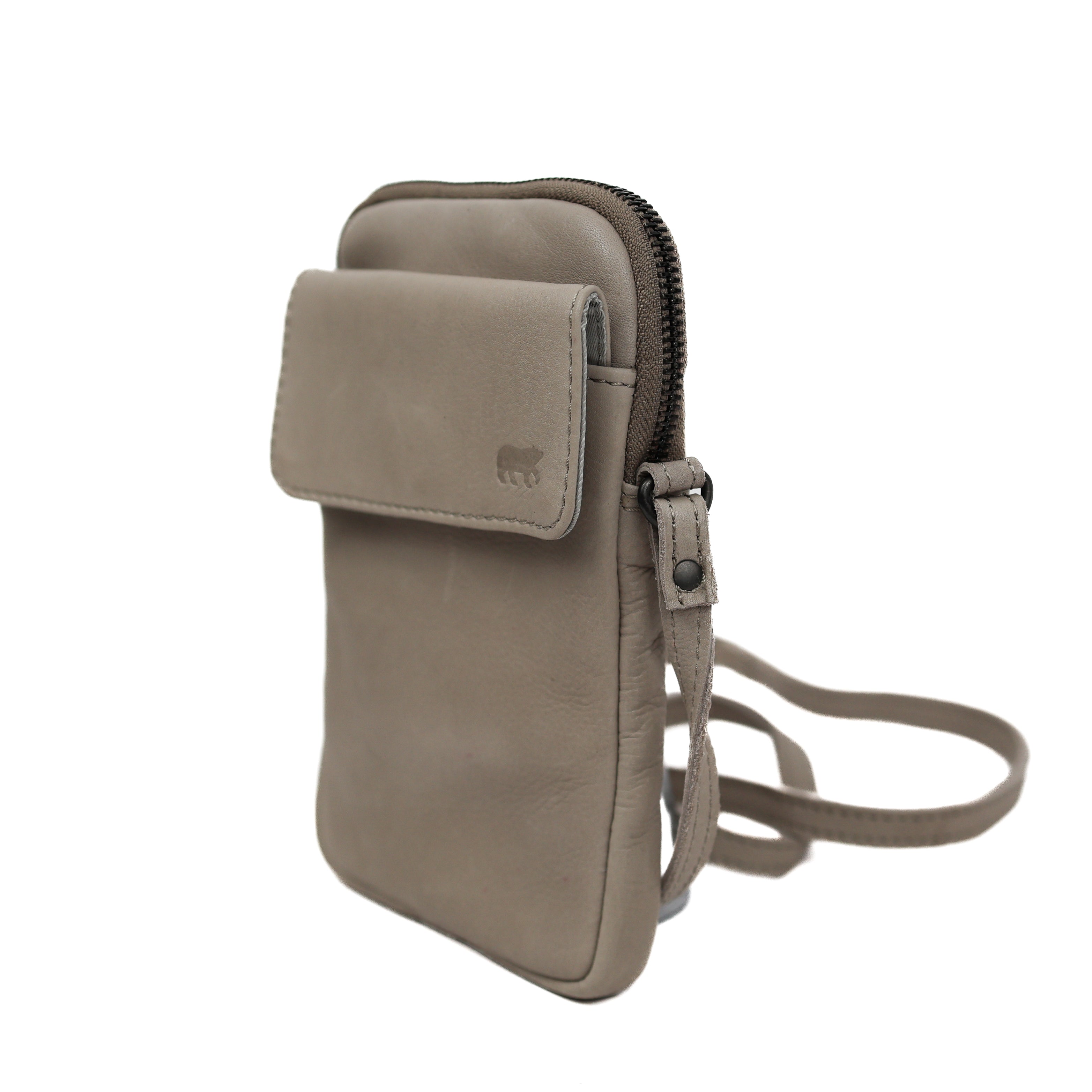 Phone bag 'Igor' ice grey
