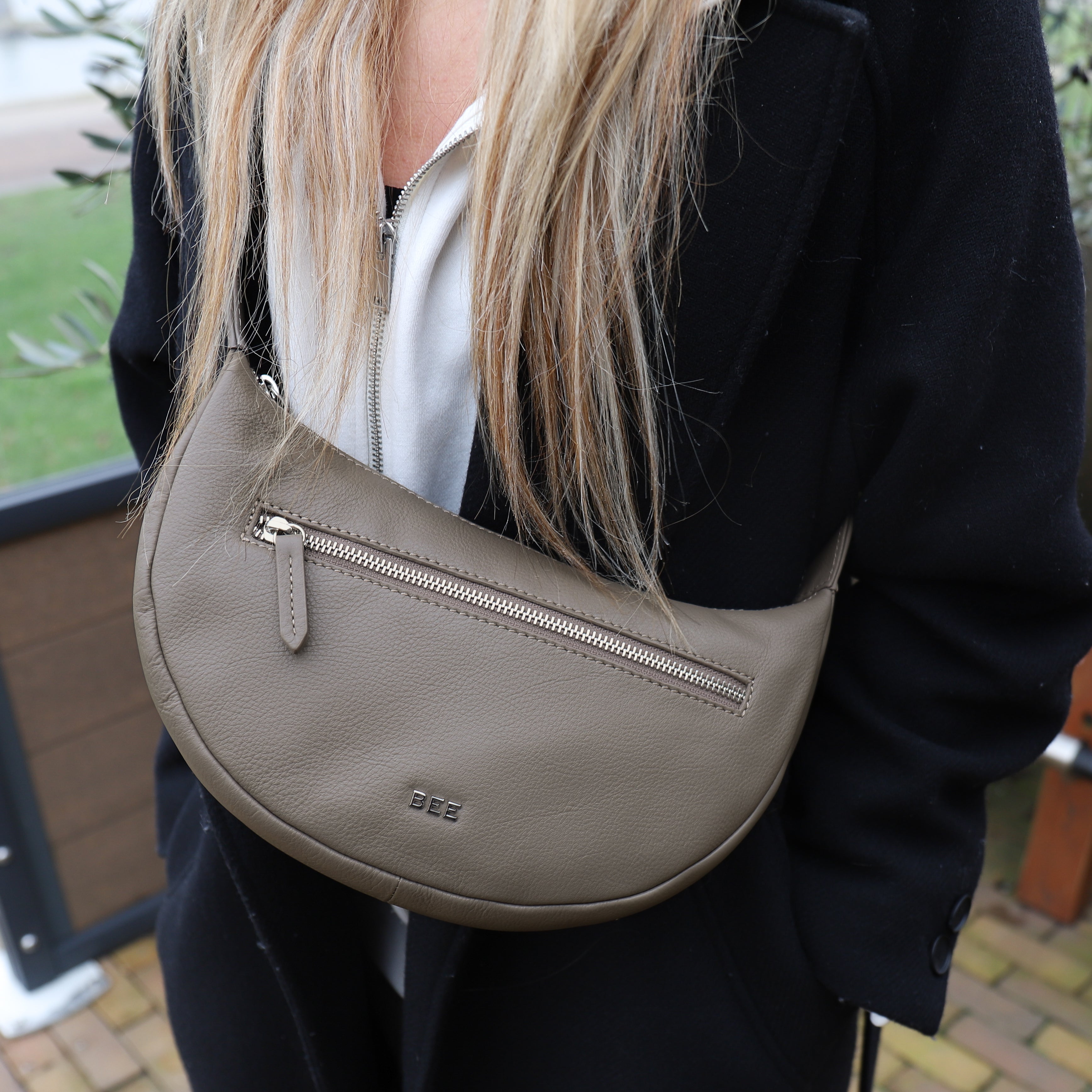 Crossbody tasje 'Izzy' Sandshell