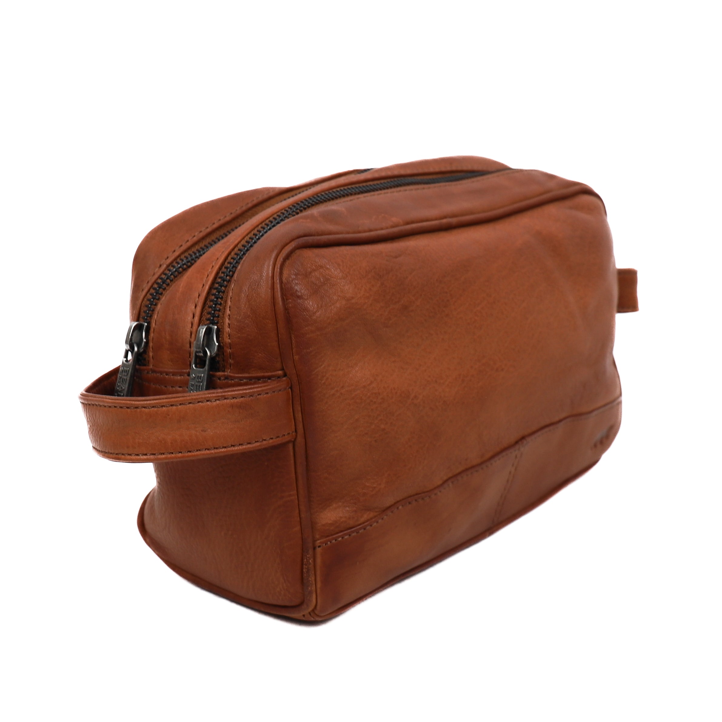 Toiletry bag 'Mickey' cognac