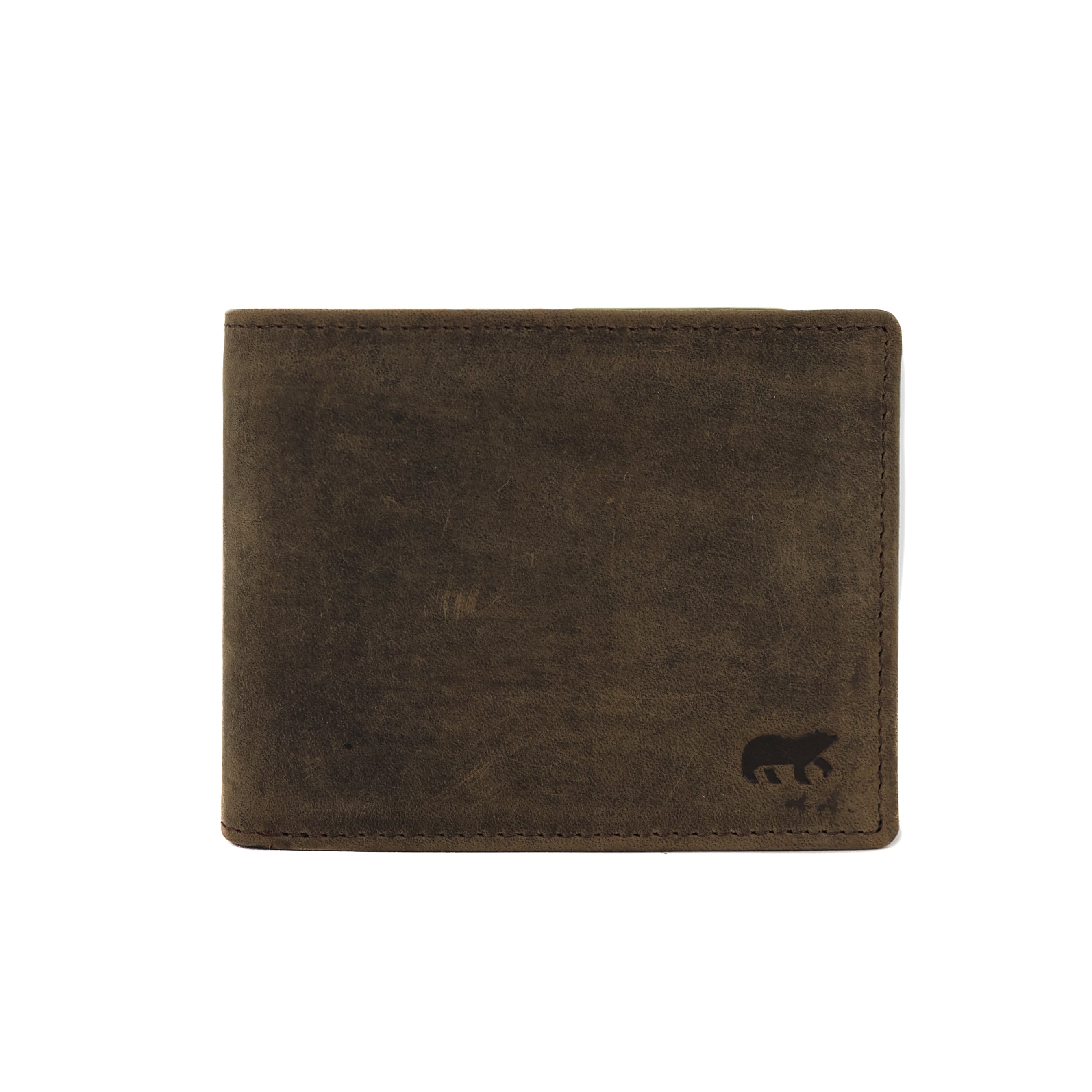 Kleine heren portemonnee/billfold 'Lucas' bruin
