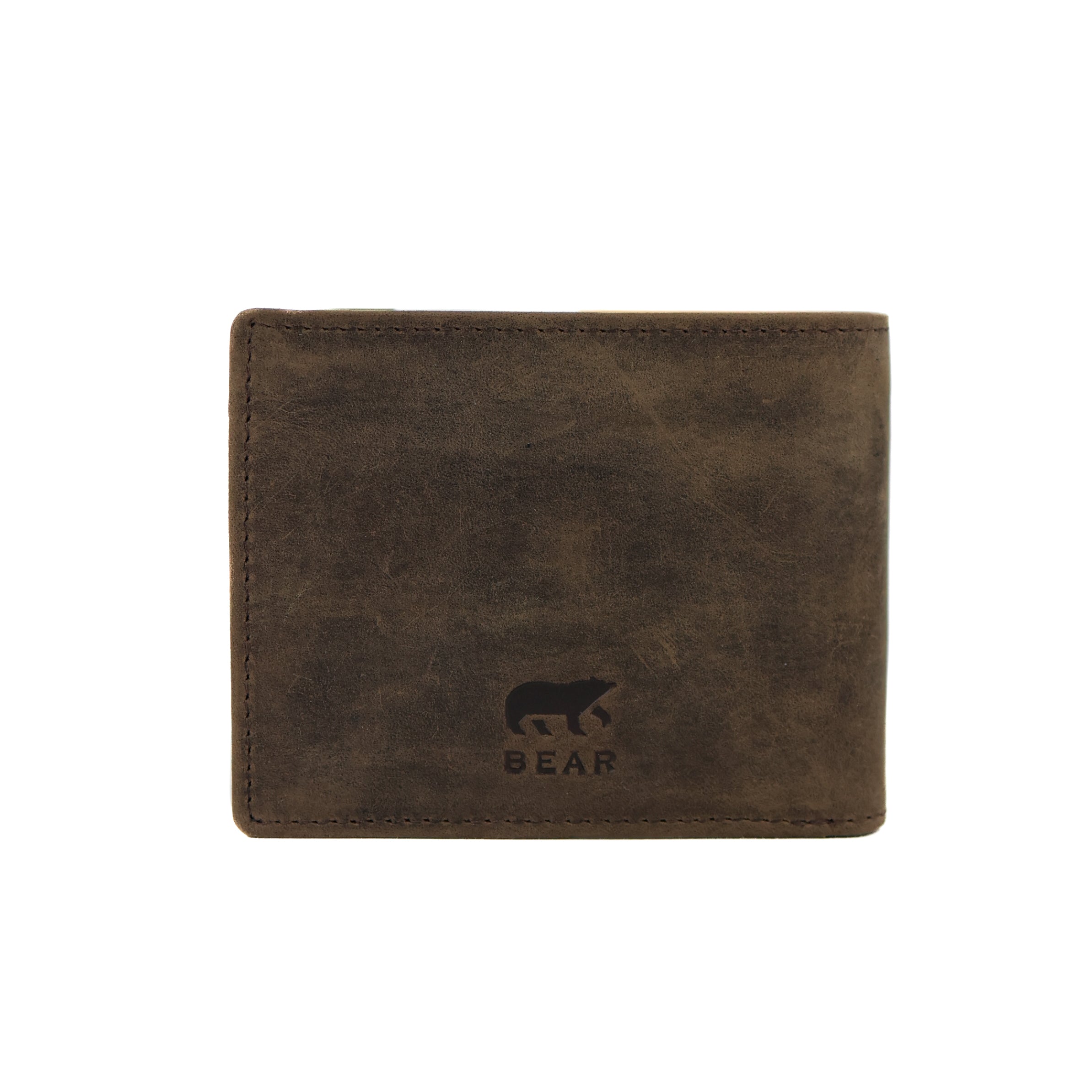 Kleine heren portemonnee/billfold 'Lucas' bruin