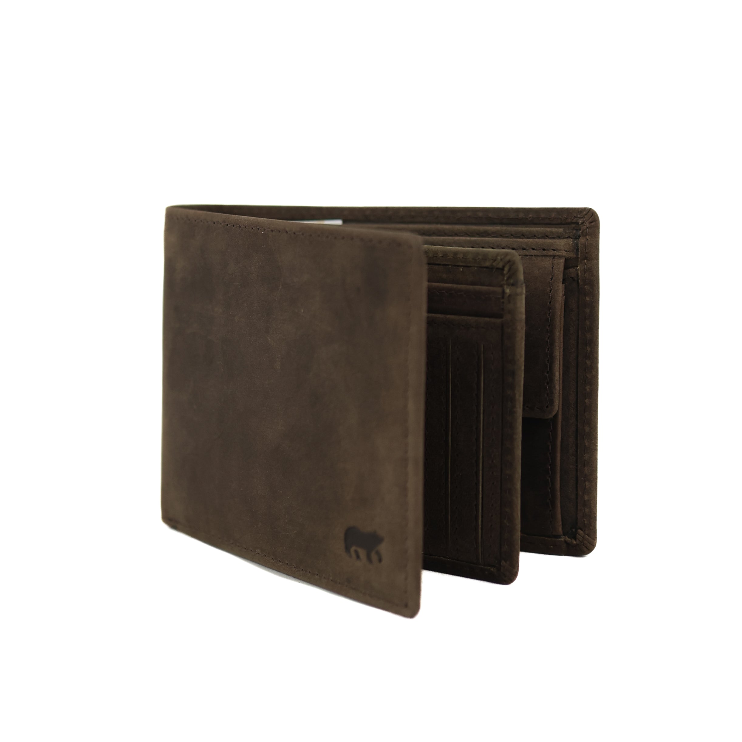 Ruime herenportemonnee/billfold 'Floris' bruin