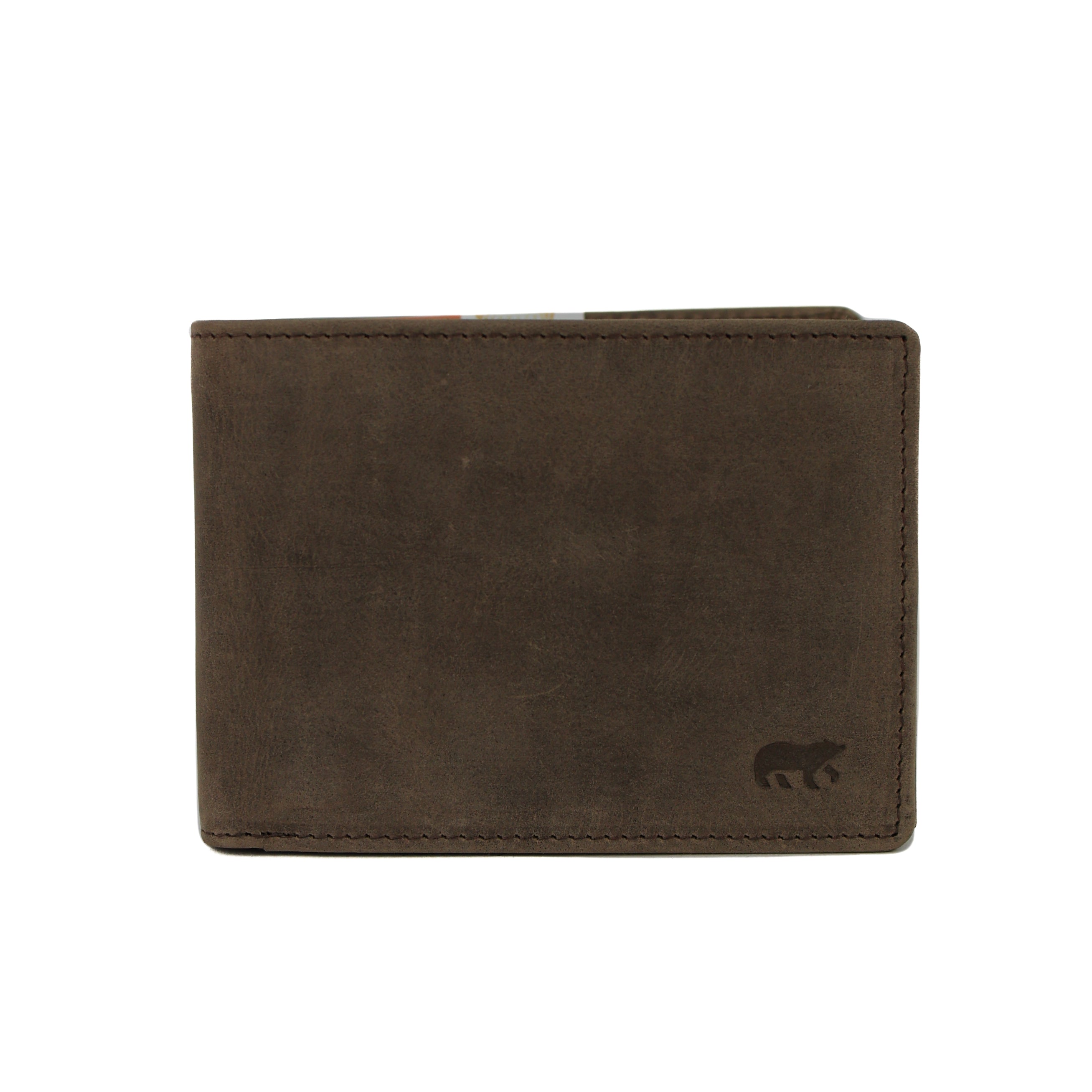 Ruime herenportemonnee/billfold 'Jan' bruin