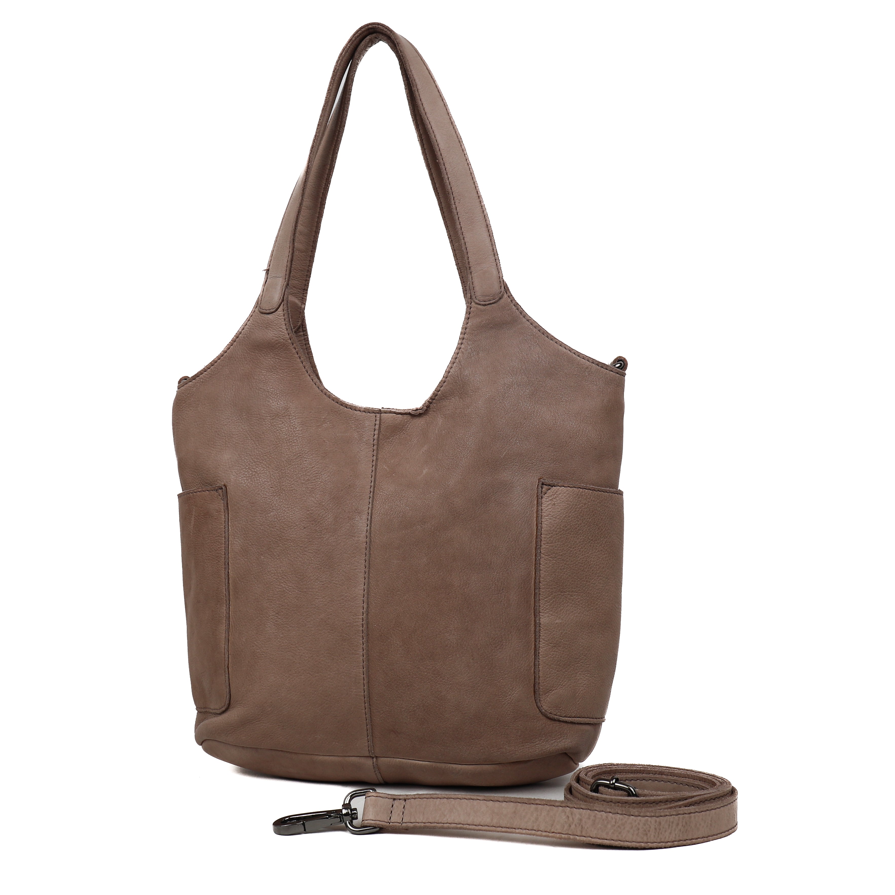 Hand/shoulder bag 'Diede' taupe