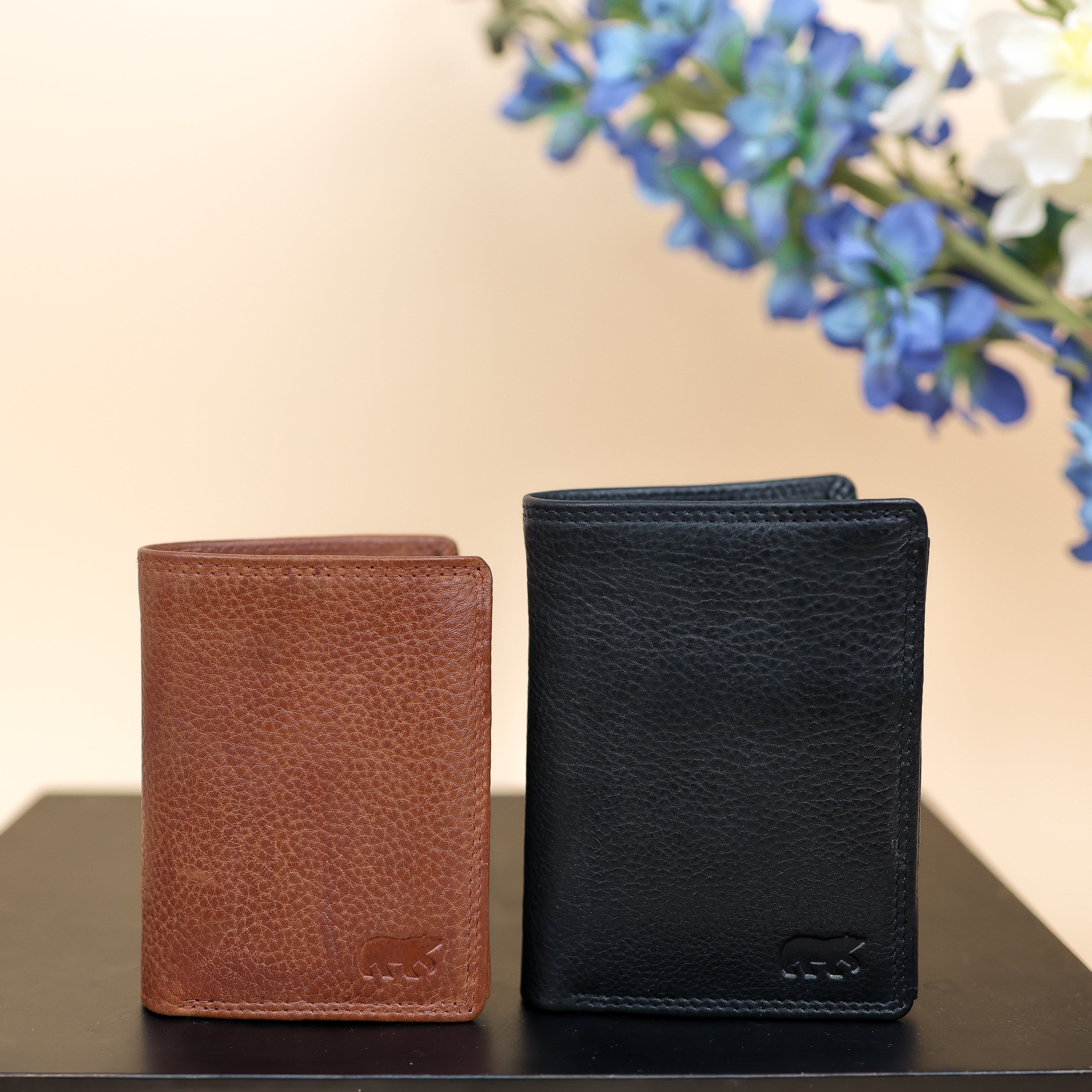 Hoge billfold 'Nolan' zwart