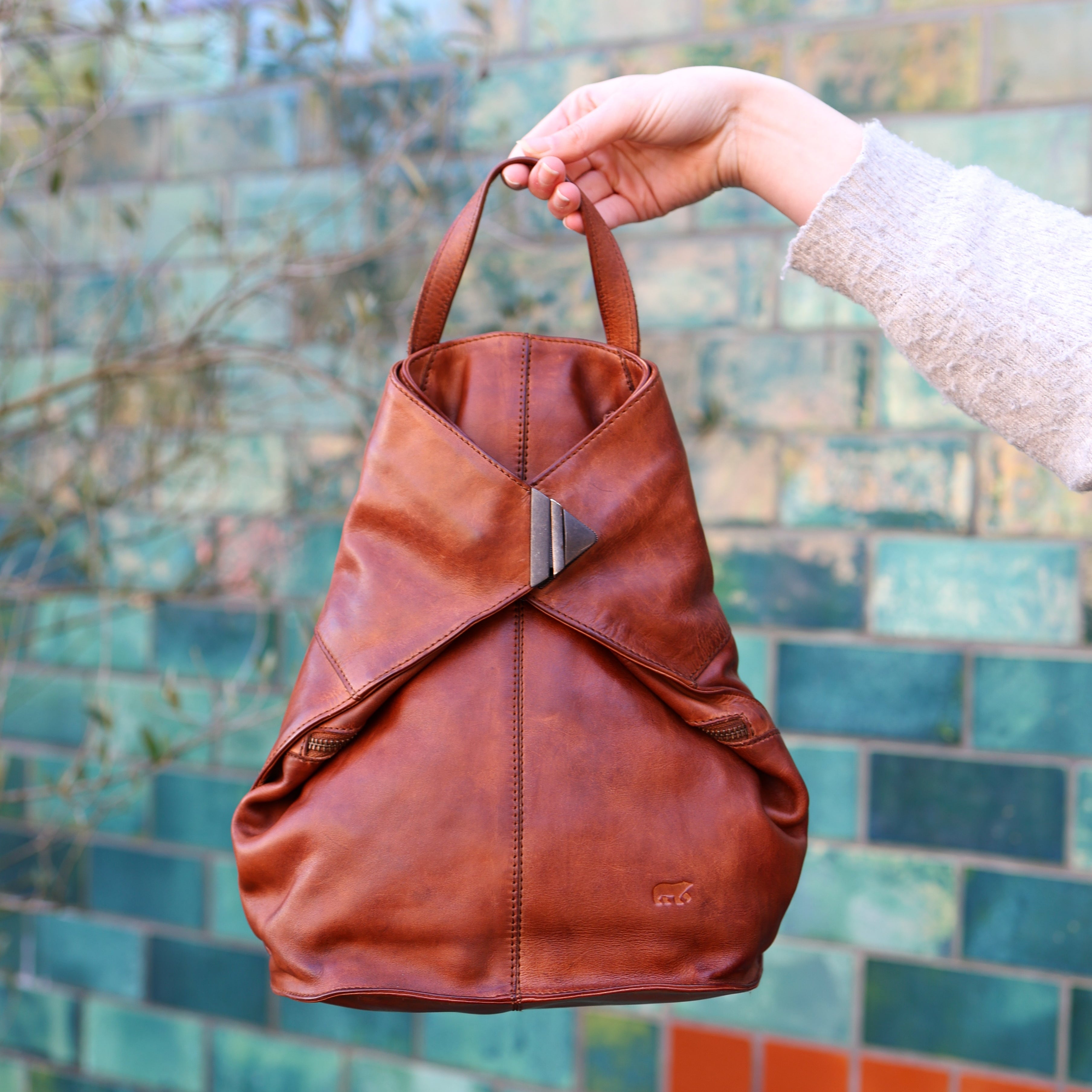 Folding backpack 'Lisa' blue