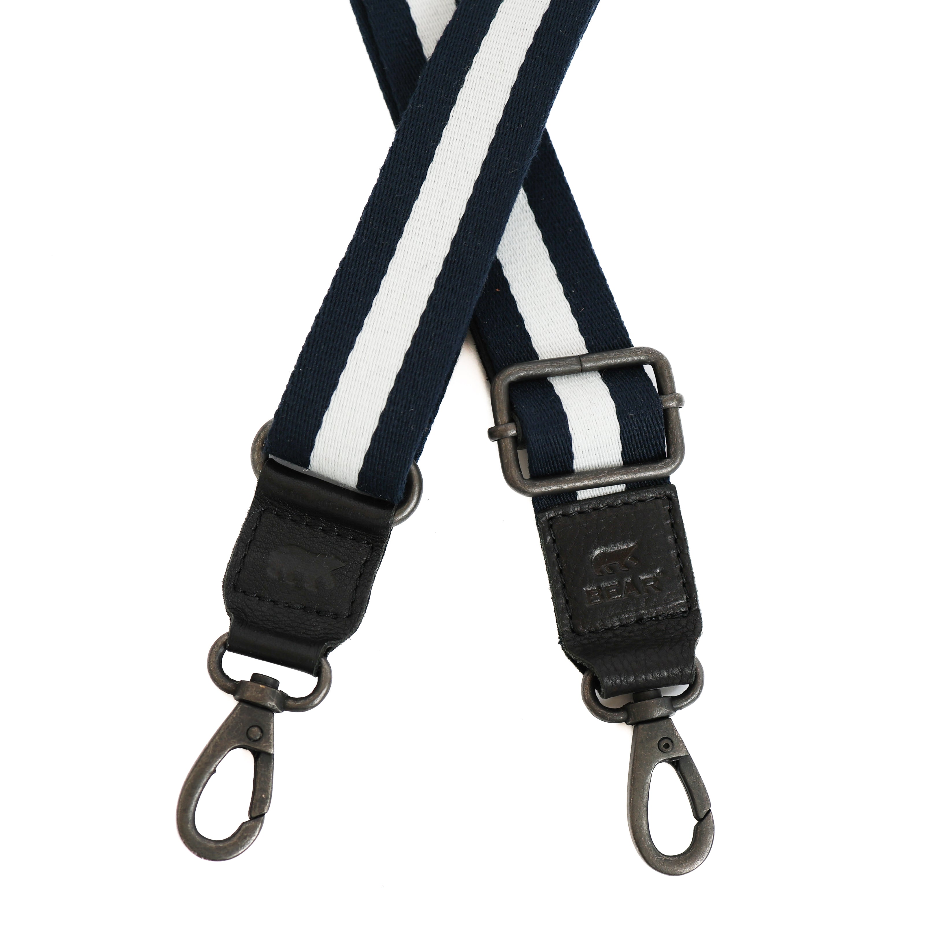 Bag strap 'Puck' dark blue/white