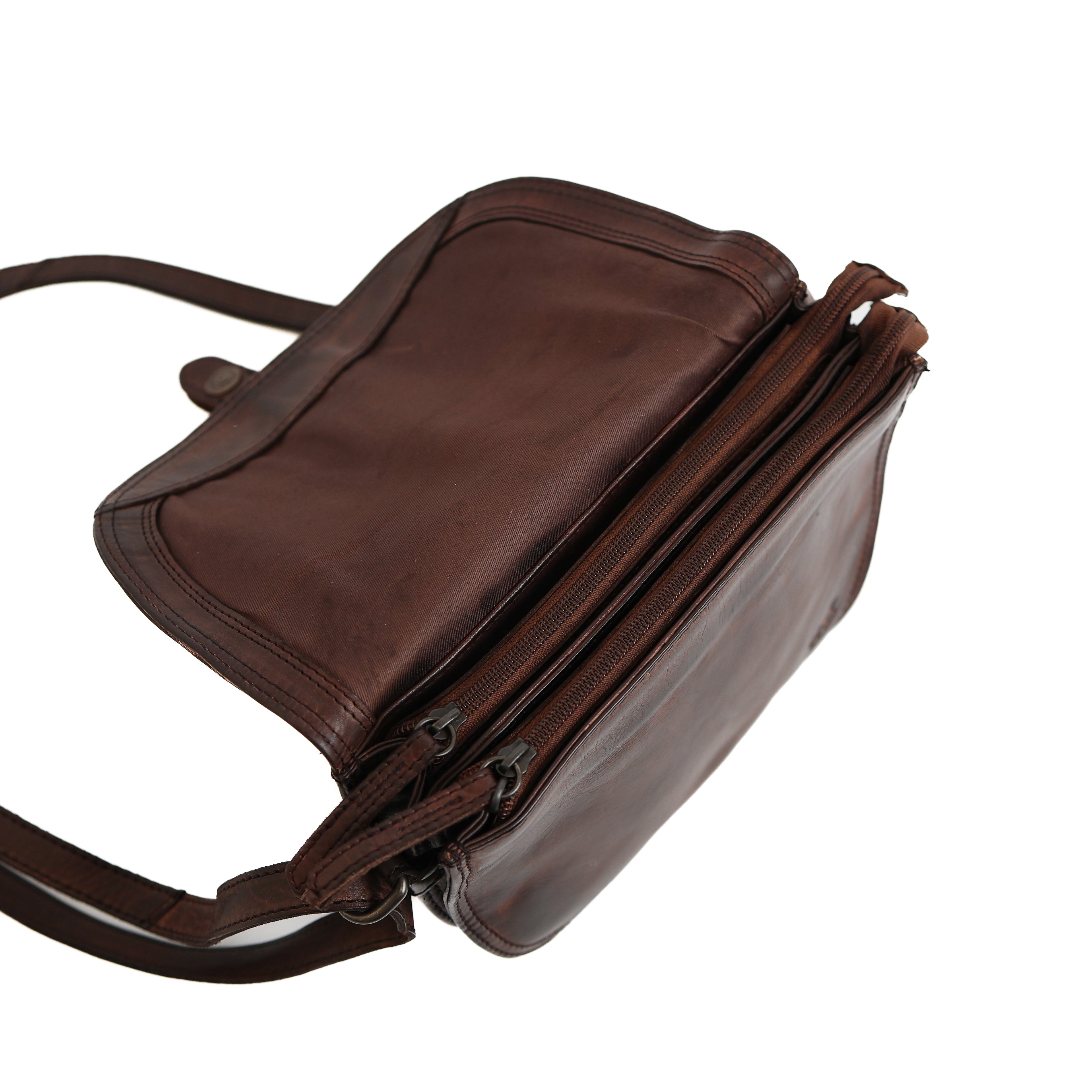 Shoulder bag 'Gigi' dark brown