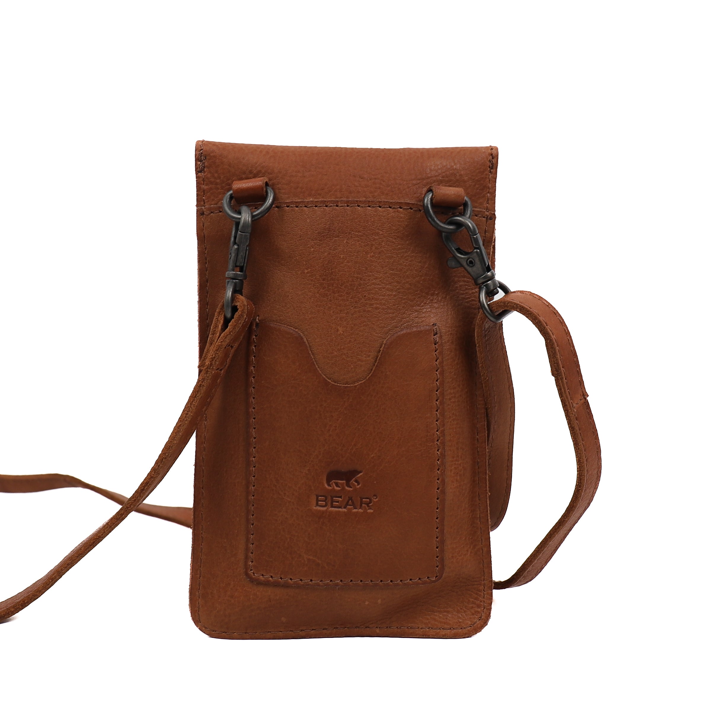 Telefoontasje 'Priya' cognac