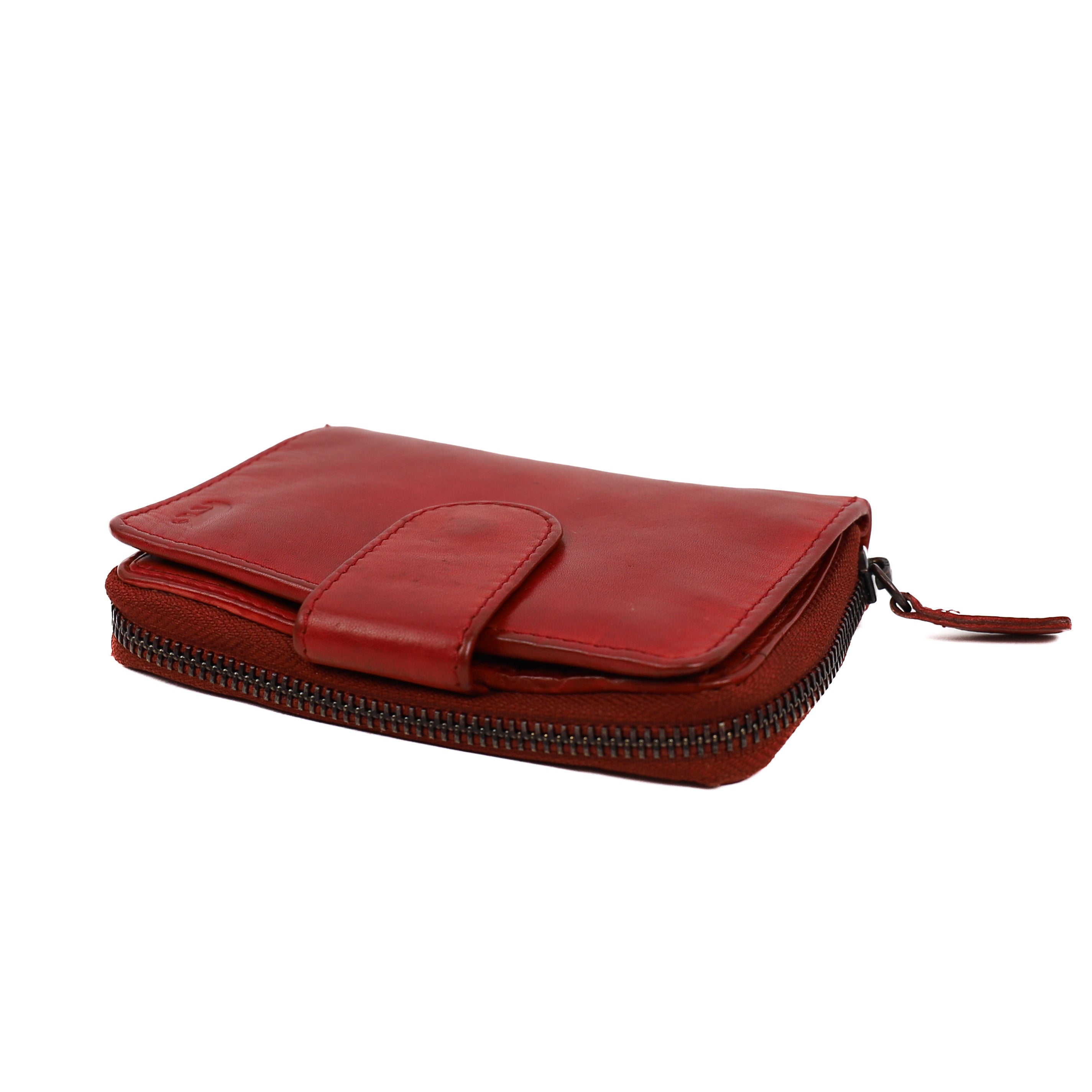 Ritsportemonnee 'Loet' rood