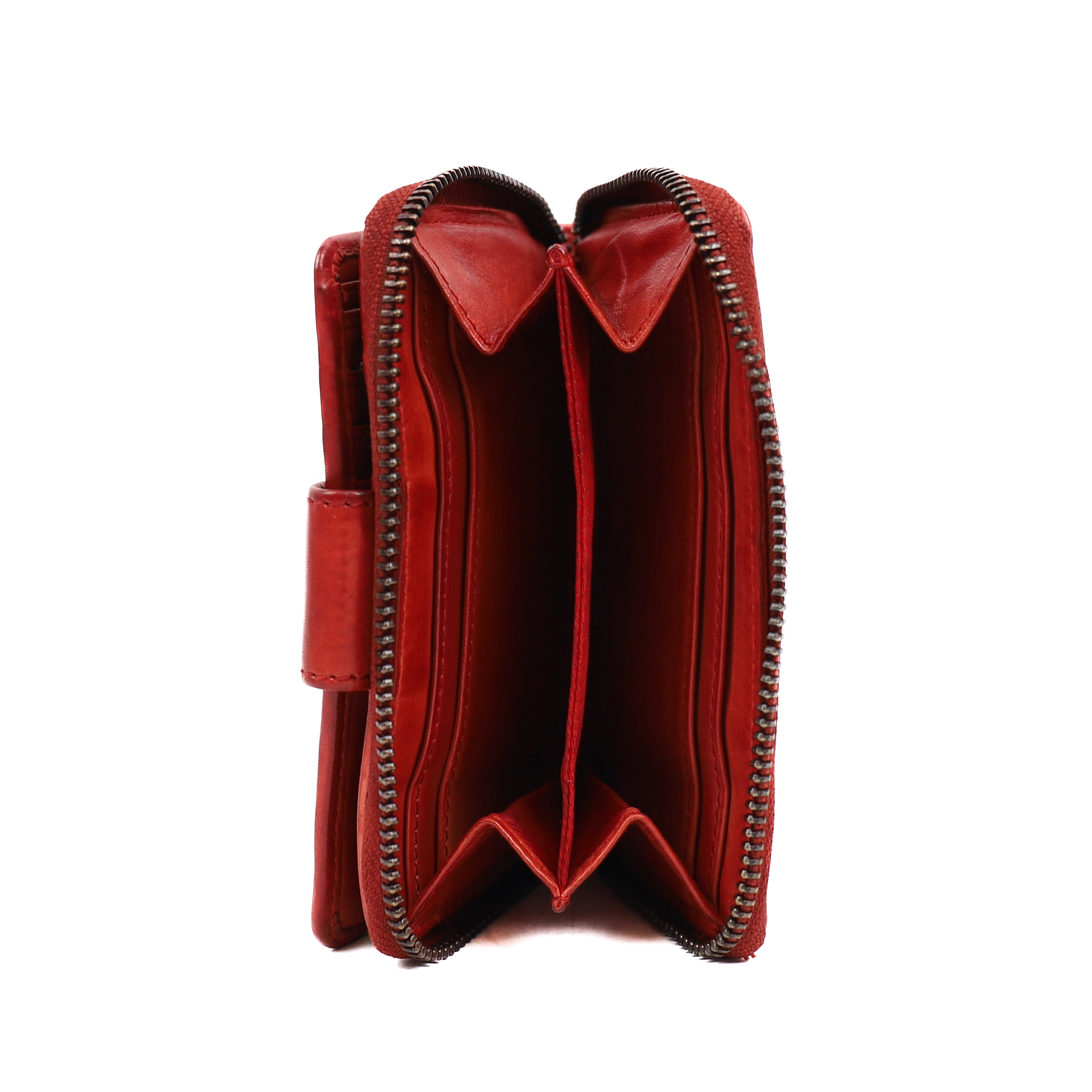 Ritsportemonnee 'Loet' rood